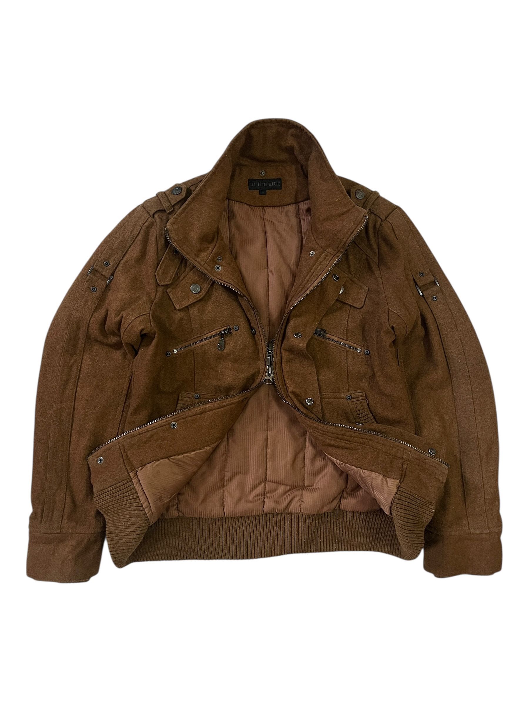 In The Attic In The Attic Brown Utility Military Style Wool Jacket Size US L / EU 52-54 / 3 - 13 Thumbnail