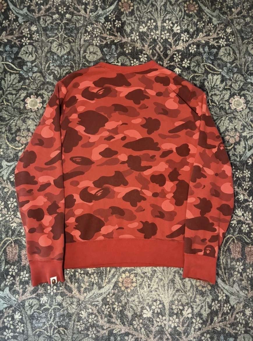 Bape Red Bape Camo Sweater Size US L / EU 52-54 / 3 - 3 Thumbnail