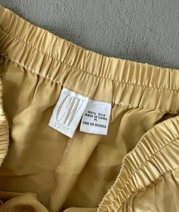 Designer CW 100% Silk Pants Size 28" / US 6 / IT 42 - 3 Thumbnail