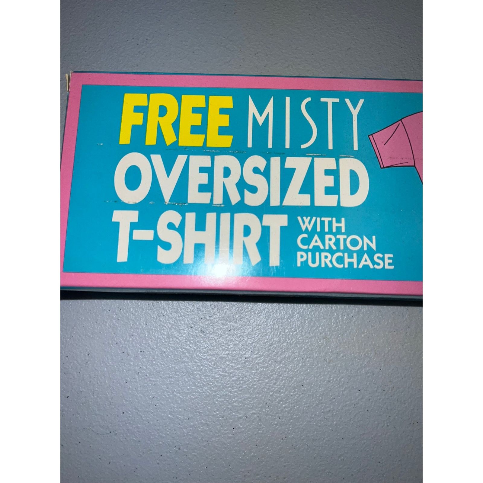 Vintage Vintage Misty Cigs Cigarettes Promo Promotional NEW Shirt Size US XL / EU 56 / 4 - 7 Thumbnail