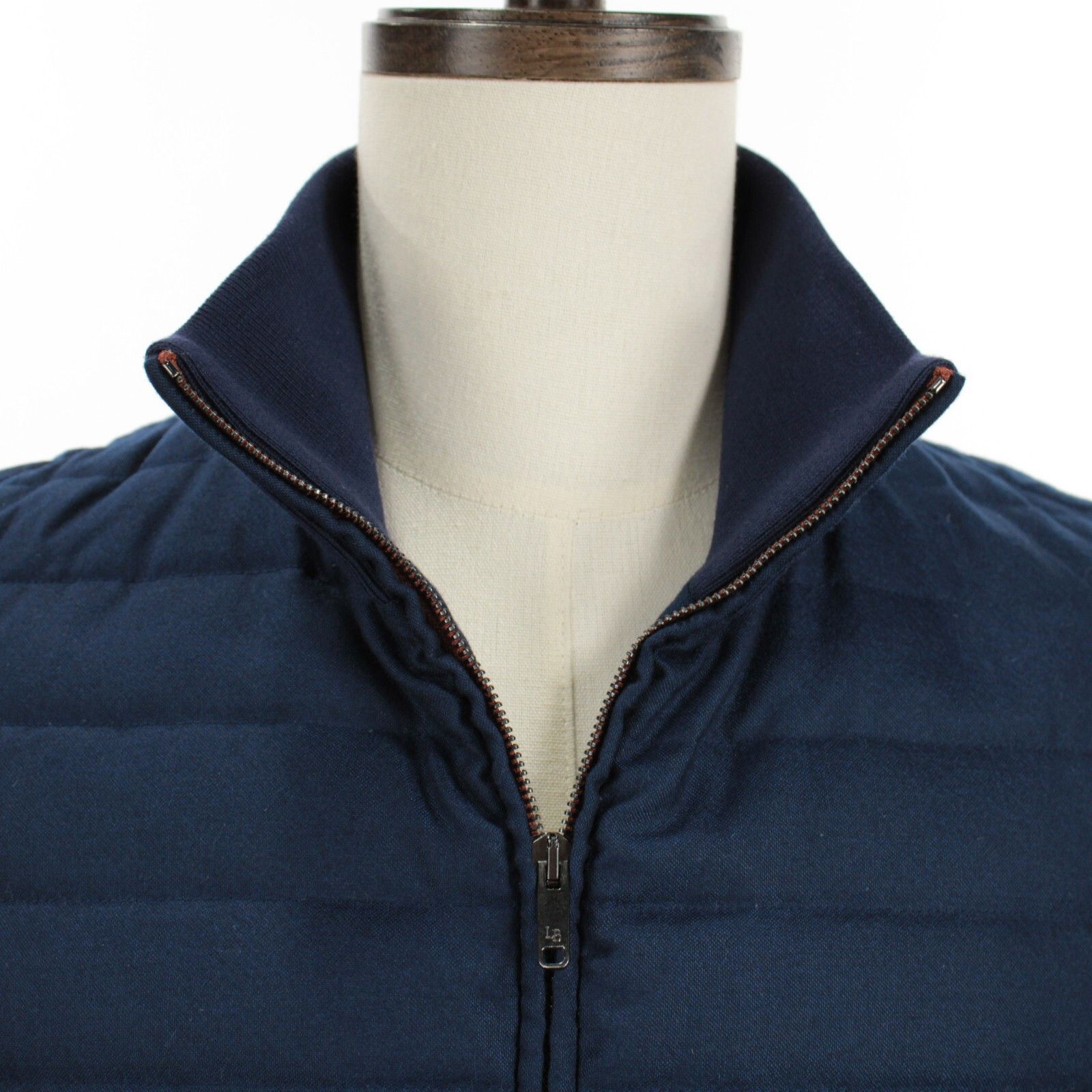 Luciano Barbera Luciano Barbera Vest Size M US In Blue Cashmere Size US M / EU 48-50 / 2 - 2 Thumbnail
