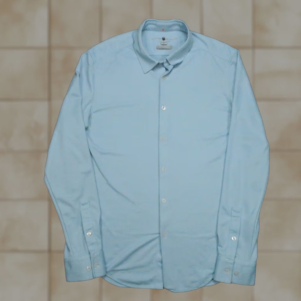 Vintage Ministry Of Supply Shirt Mens Medium Blue Performance Long Sleeve Button-Up Shirt Size US M / EU 48-50 / 2 - 1 Thumbnail