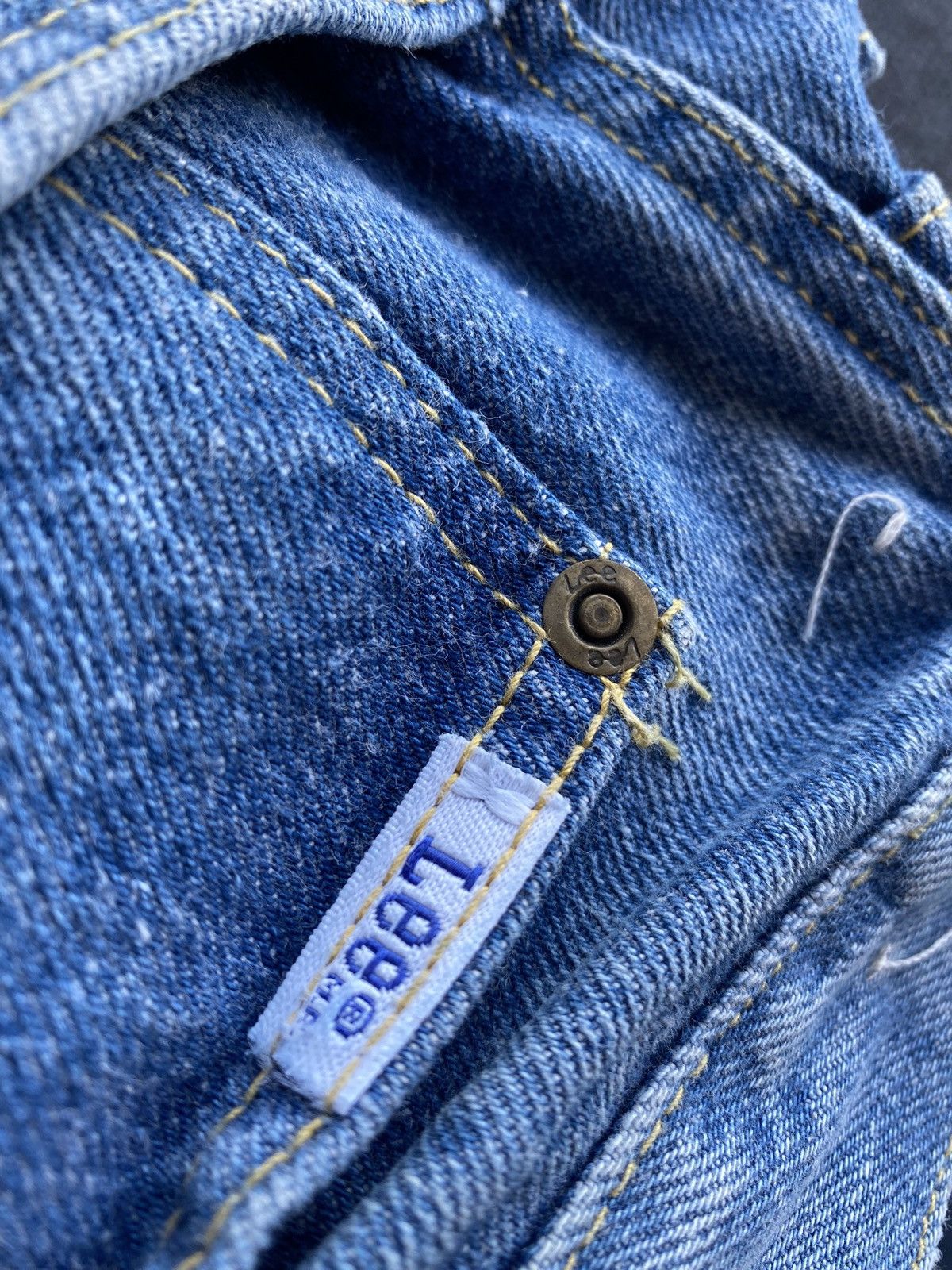 Lee 🔥80s Lee riders archive union made blue washed light jeans Size US 36 / EU 52 - 8 Thumbnail
