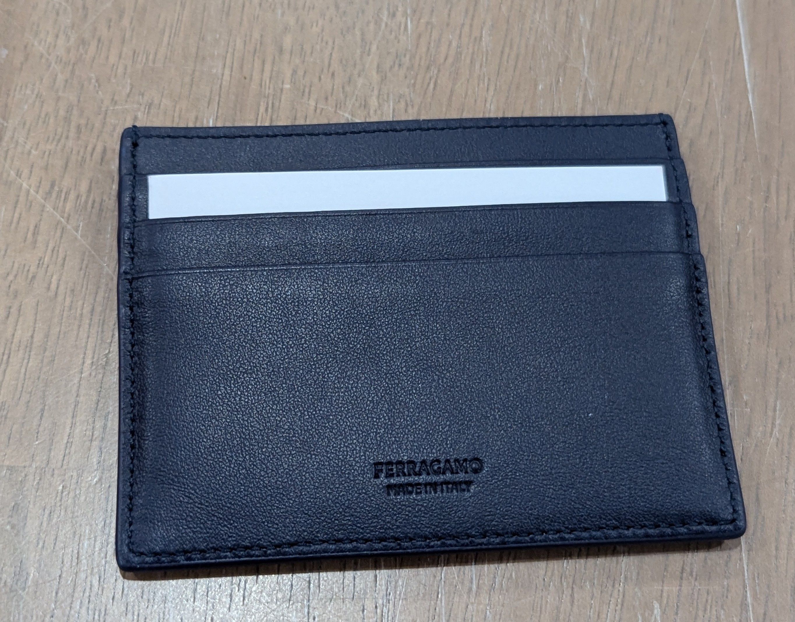 Salvatore Ferragamo Salvatore Ferragamo Venna Logo Leather Card Case Card Holder Size ONE SIZE - 2 Thumbnail