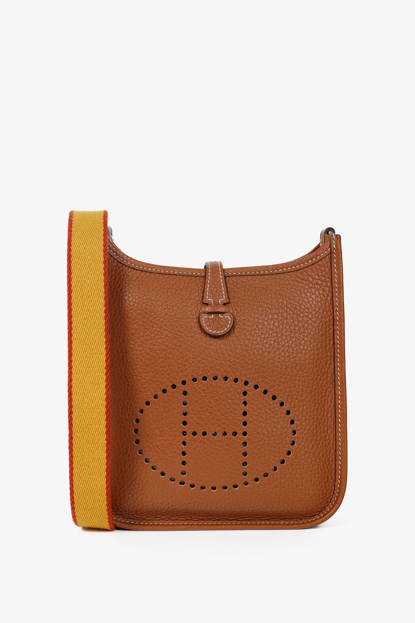 Hermes Evelyne 16 Amazone Taurillon Clemence Shoulder Bag in Brown, Women's