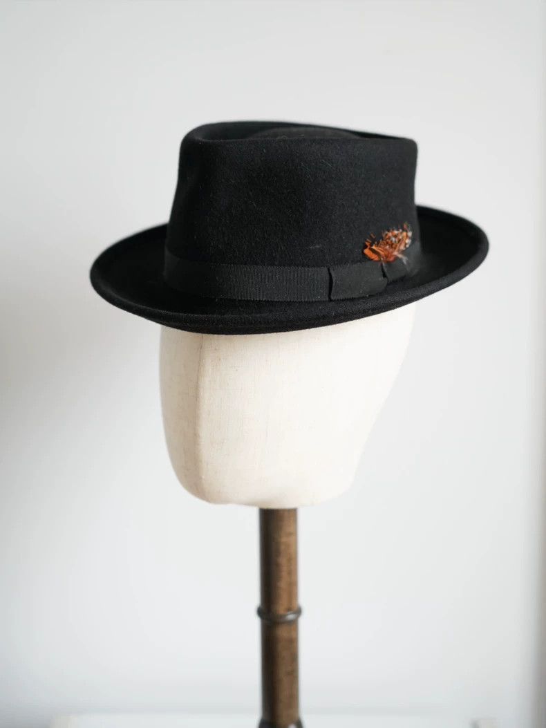 Yohji Yamamoto Yohji Yamamoto Yohji Yamamoto Black Wool Decorative Hat Size ONE SIZE - 1 Thumbnail