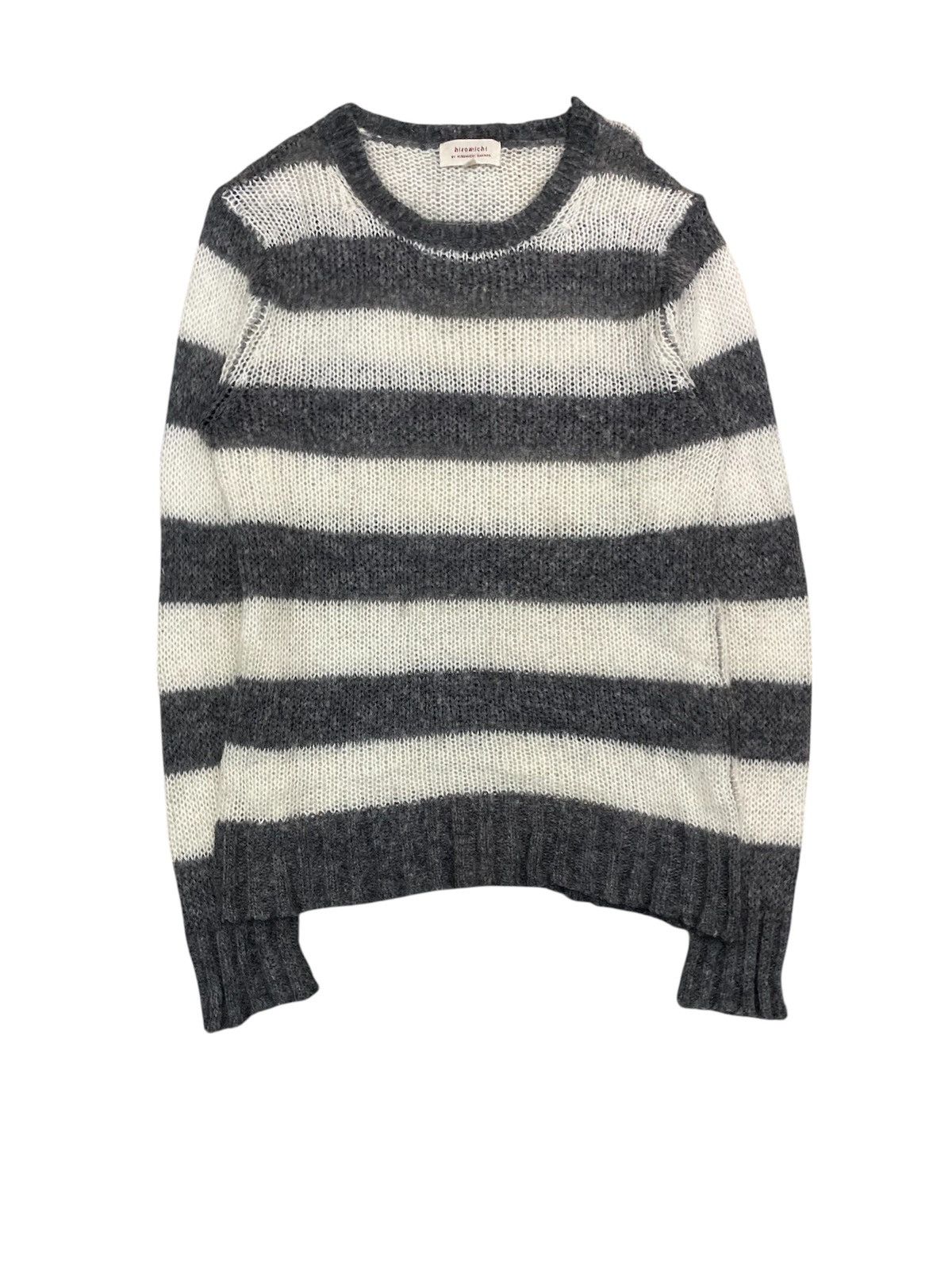 Japanese Brand 1990s Hiromichi Nakano Japan Spider Web mesh stripe grunge Size US M / EU 48-50 / 2 - 2 Thumbnail