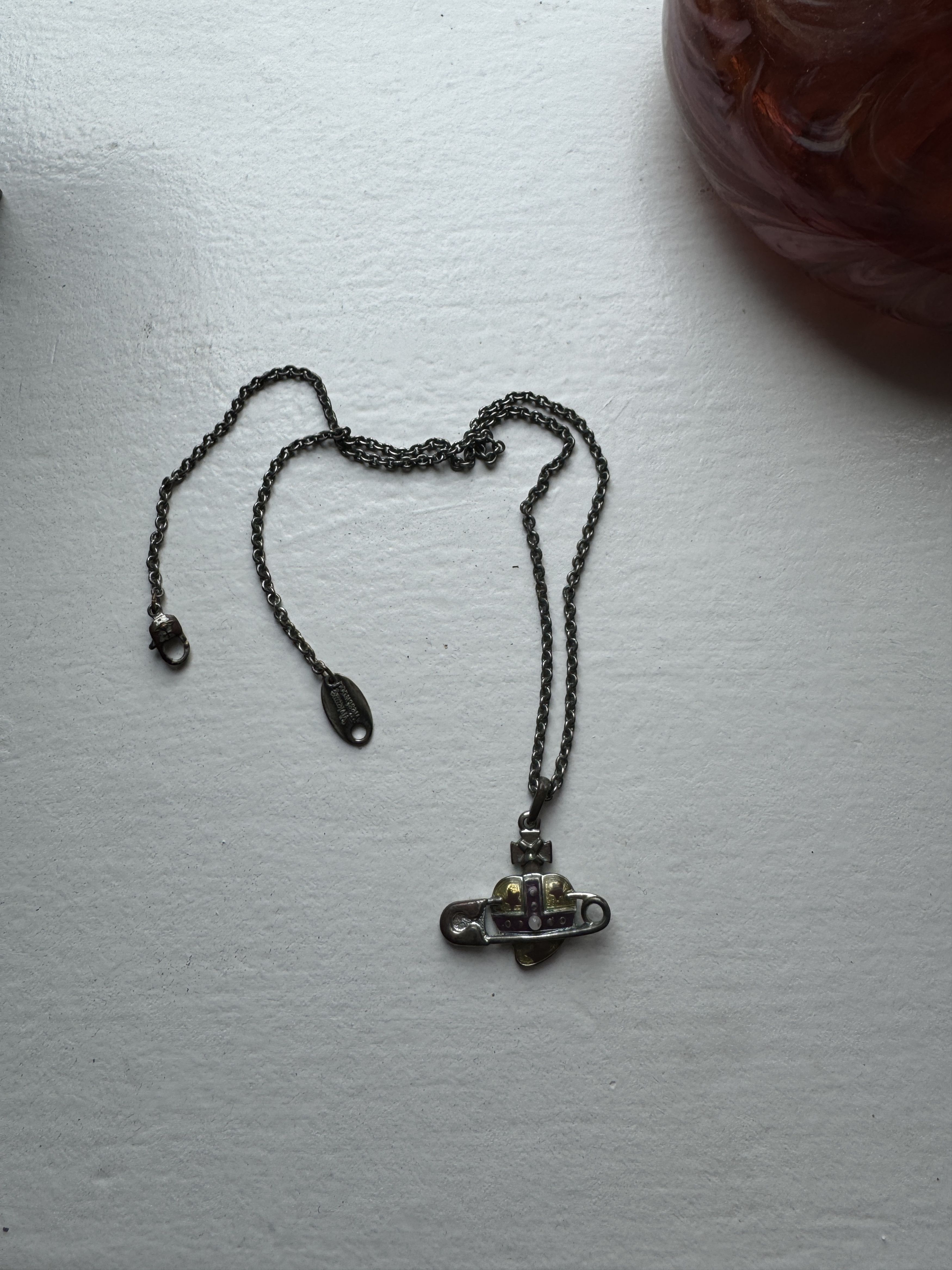 Vivienne Westwood 1997 Vivienne Westwood Safety Pin Heart Necklace Rare Size ONE SIZE - 2 Thumbnail