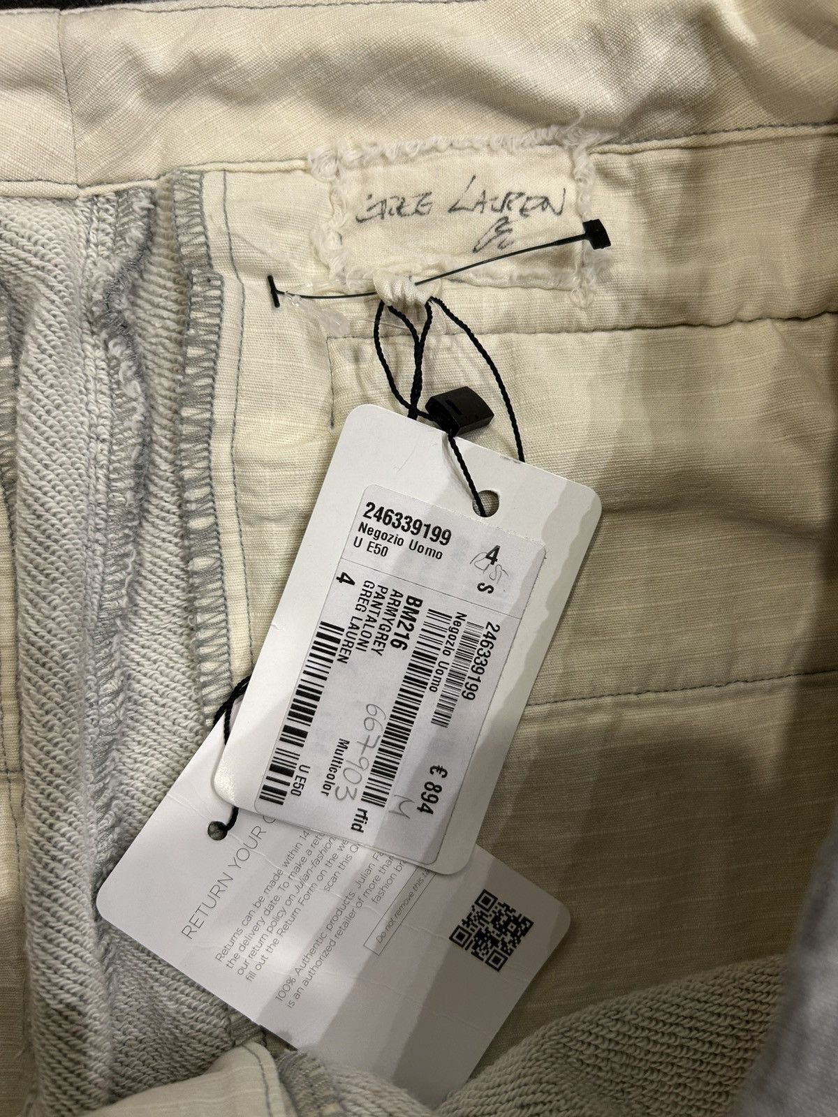Greg Lauren Greg Lauren Fleeci Tent 50/50 Stacked Lounge Pants Size US 36 / EU 52 - 3 Thumbnail