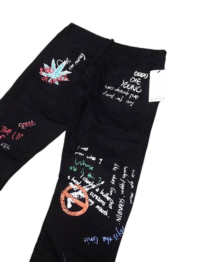 Hysteric Glamour 🔥🔥Japanese Brand Ovp Split Fire Slim Fit Denim Jeans Size US 32 / EU 48 - 8 Thumbnail