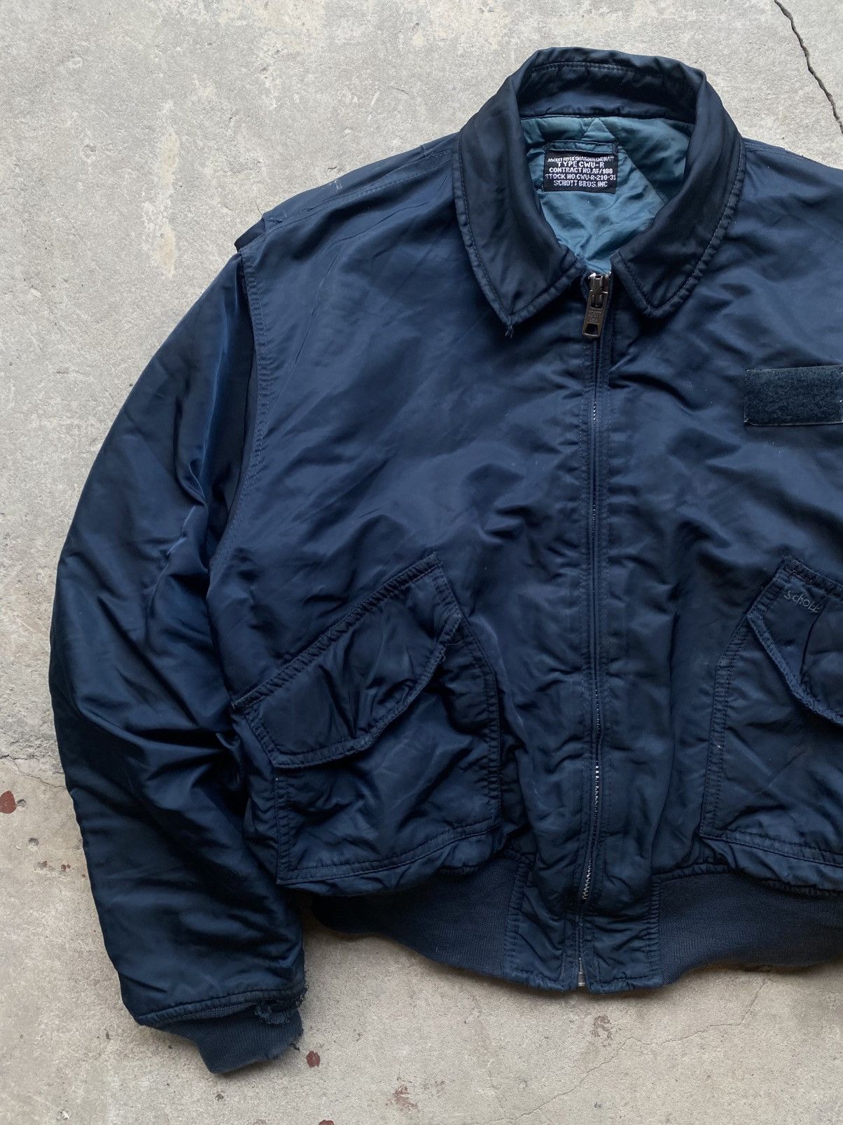 Alpha Industries SCHOTT CWU-R BOMBER MILITARY FLIGHT 🪖 Size US L / EU 52-54 / 3 - 3 Thumbnail