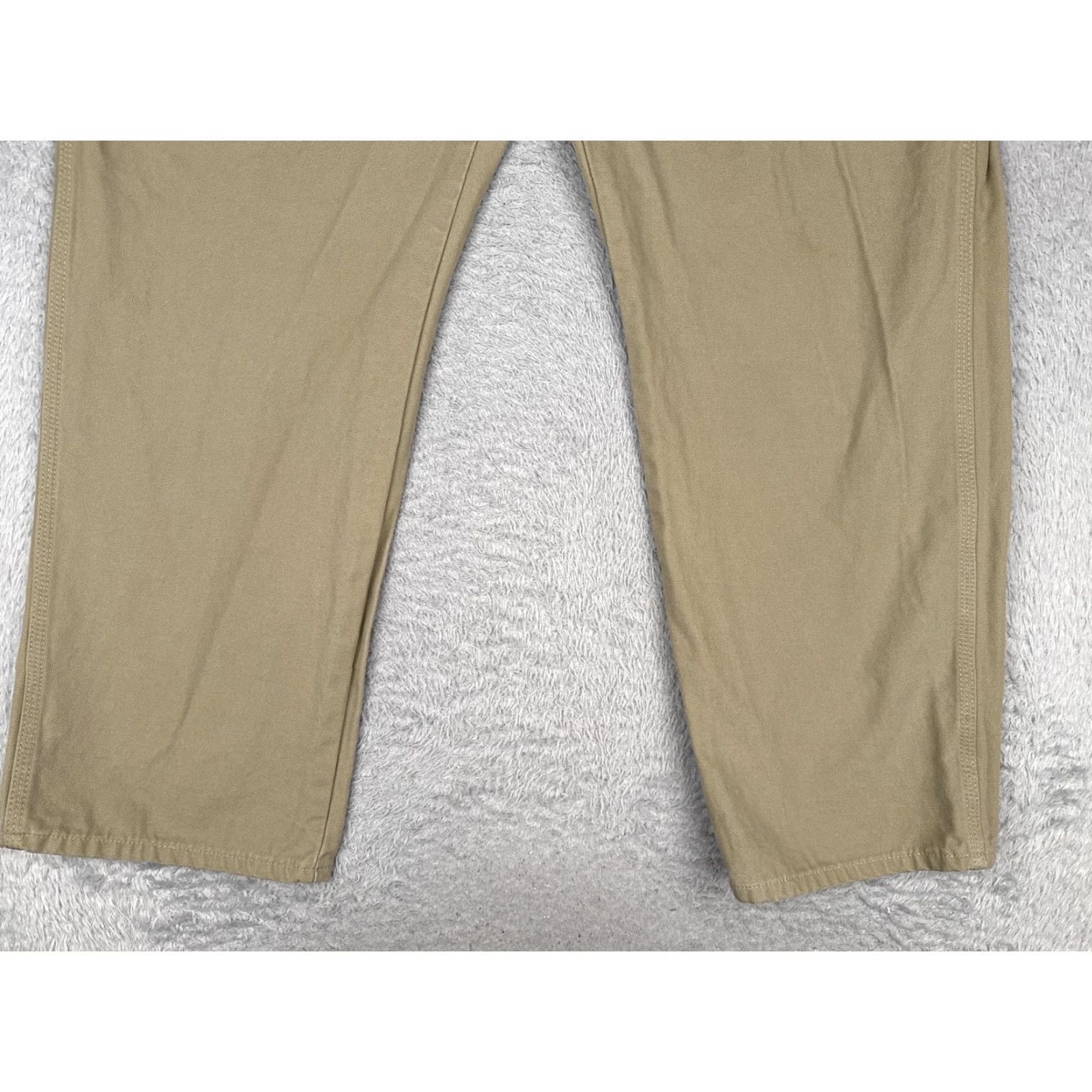 Dickies Dickies Pants Mens 40x30 Khaki Carpenter Workwear Utility Hammer Loop Cotton Pant Straight Leg Workwear Mens 40 Beige 100% Cotton twill Dickies 874 Size US 40 / EU 56 - 2 Thumbnail