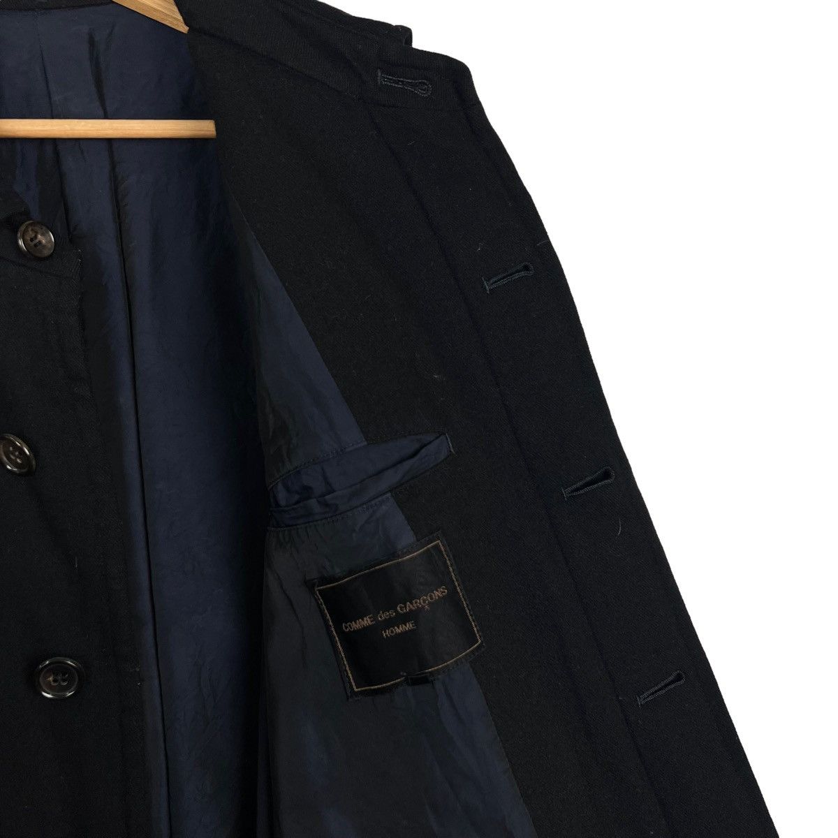 Comme des Garcons 🔥RUNWAY AD1992 FLY COATS LONG JACKET HERRINGBONE WOOL Size US S / EU 44-46 / 1 - 12 Thumbnail