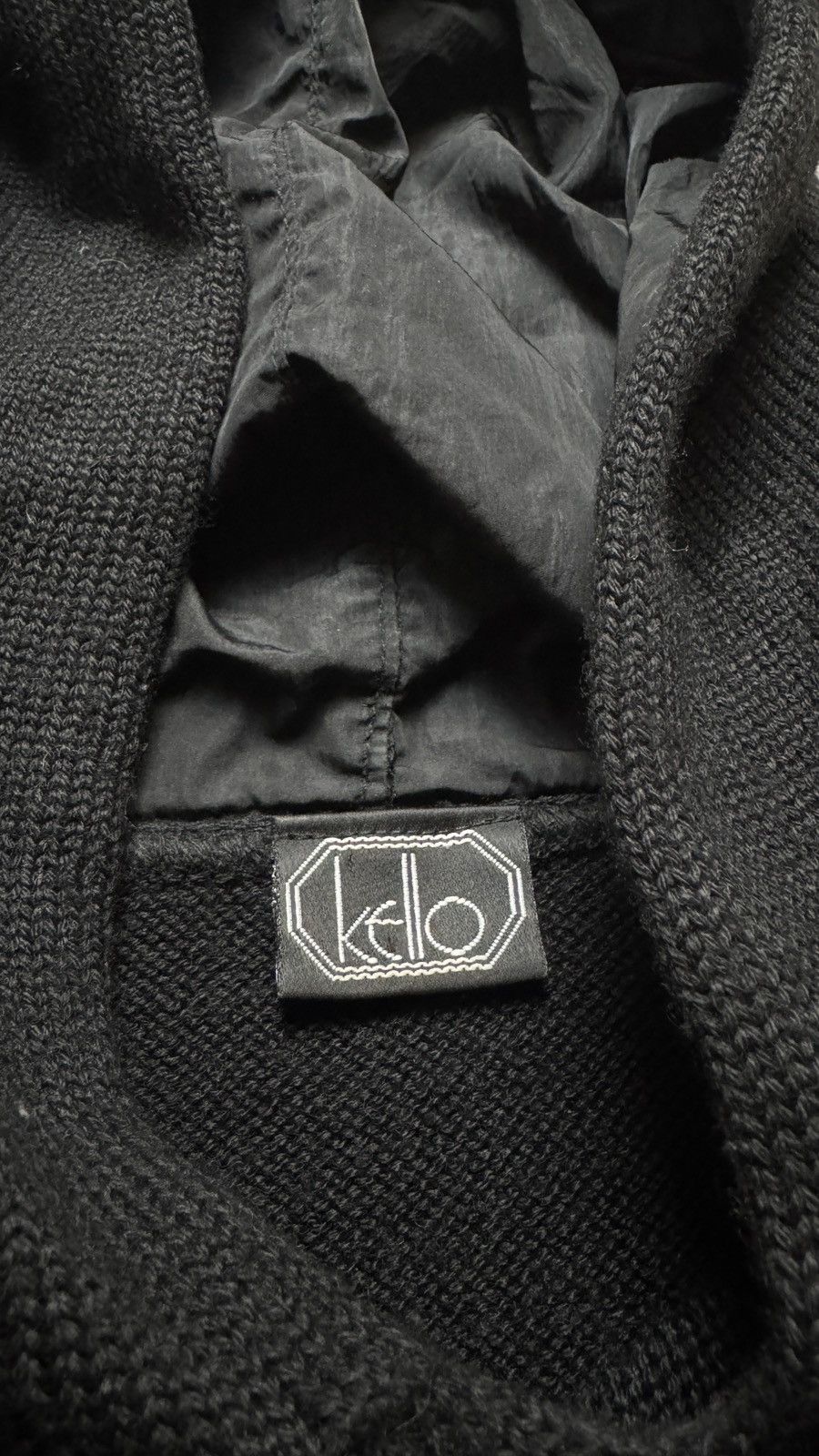 If Six Was Nine Vintage Techwear Merino Wool Hoodie prada miu miu ysl botega Size L / US 10 / IT 46 - 4 Thumbnail