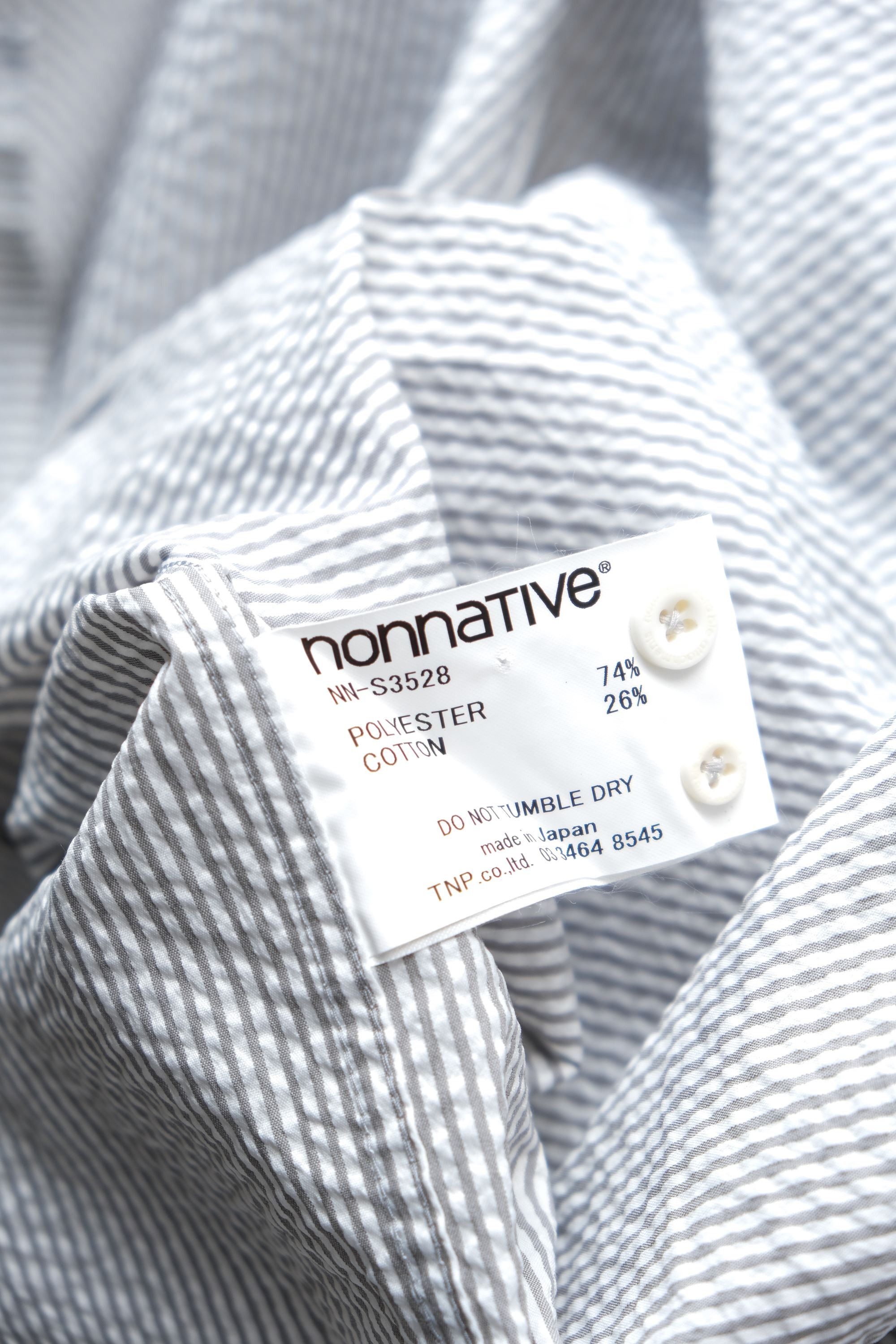 Nonnative Nonnative 19SS SCIENTIST PULLOVER SHIRT - SEERSUCKER STRIPE Size US L / EU 52-54 / 3 - 5 Thumbnail