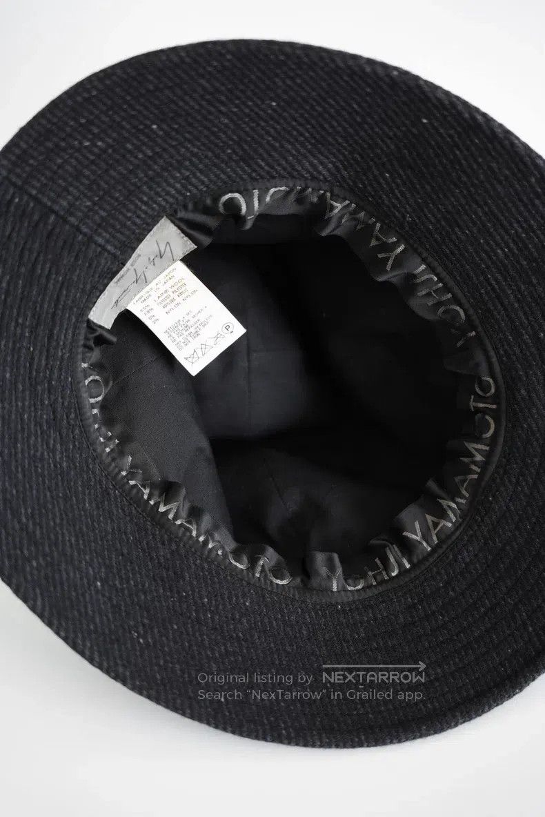 Yohji Yamamoto Yohji Yamamoto Coarse Tweed Wool Felt Hat Size ONE SIZE - 6 Thumbnail