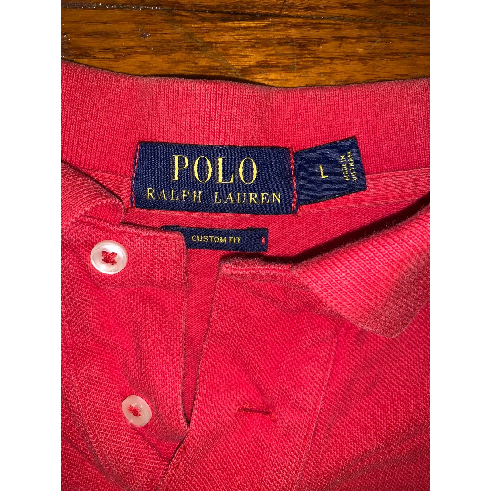 Polo Ralph Lauren Polo Ralph Lauren Red Polo Shirt Black Pony Mens Large Size US L / EU 52-54 / 3 - 4 Thumbnail