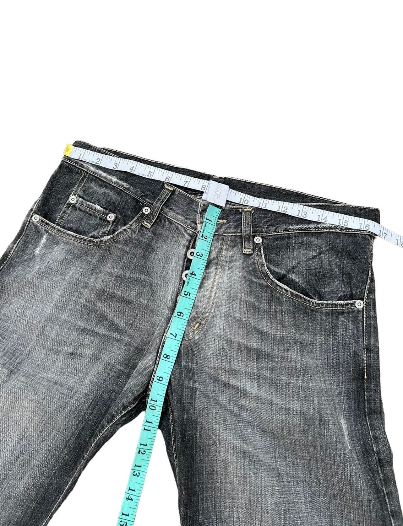 Nobody Denim Vintage Nobody Fade Black Denim Flare Jeans Size US 31 - 3 Thumbnail