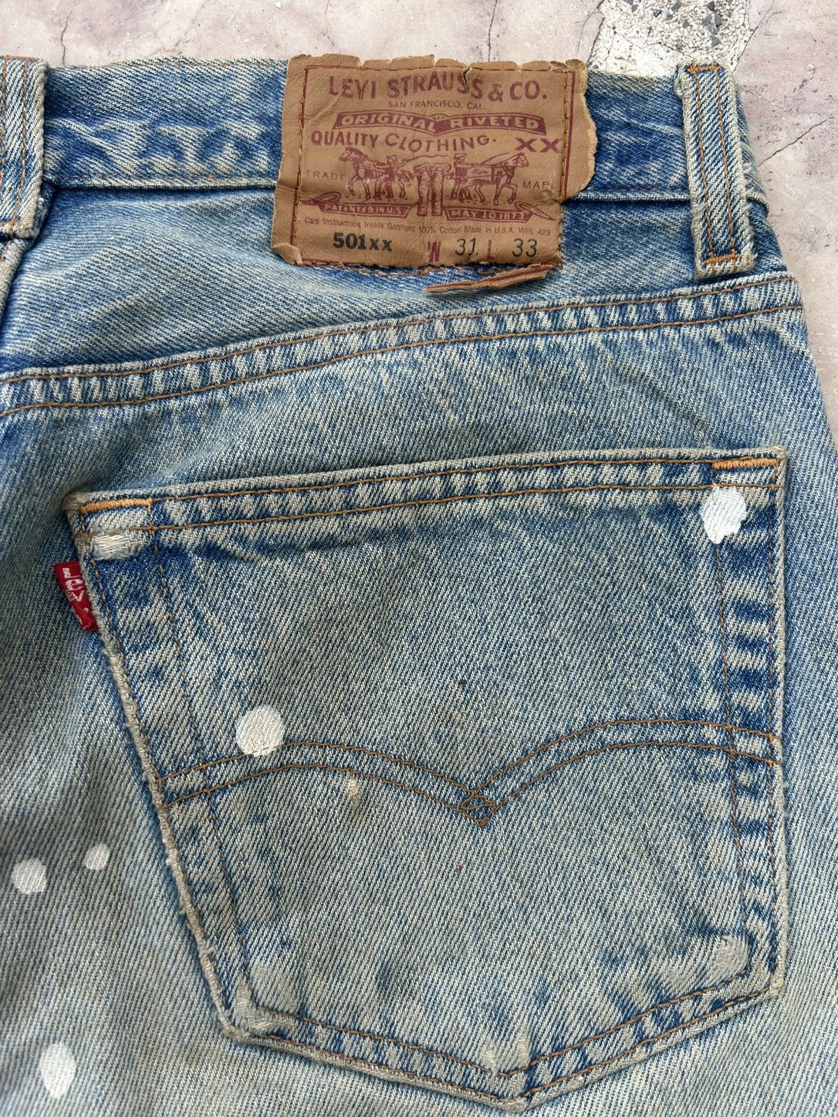 Levi's 90s Levis 501xx Vintage Usa Patchwork Denim Size US 30 / EU 46 - 14 Thumbnail