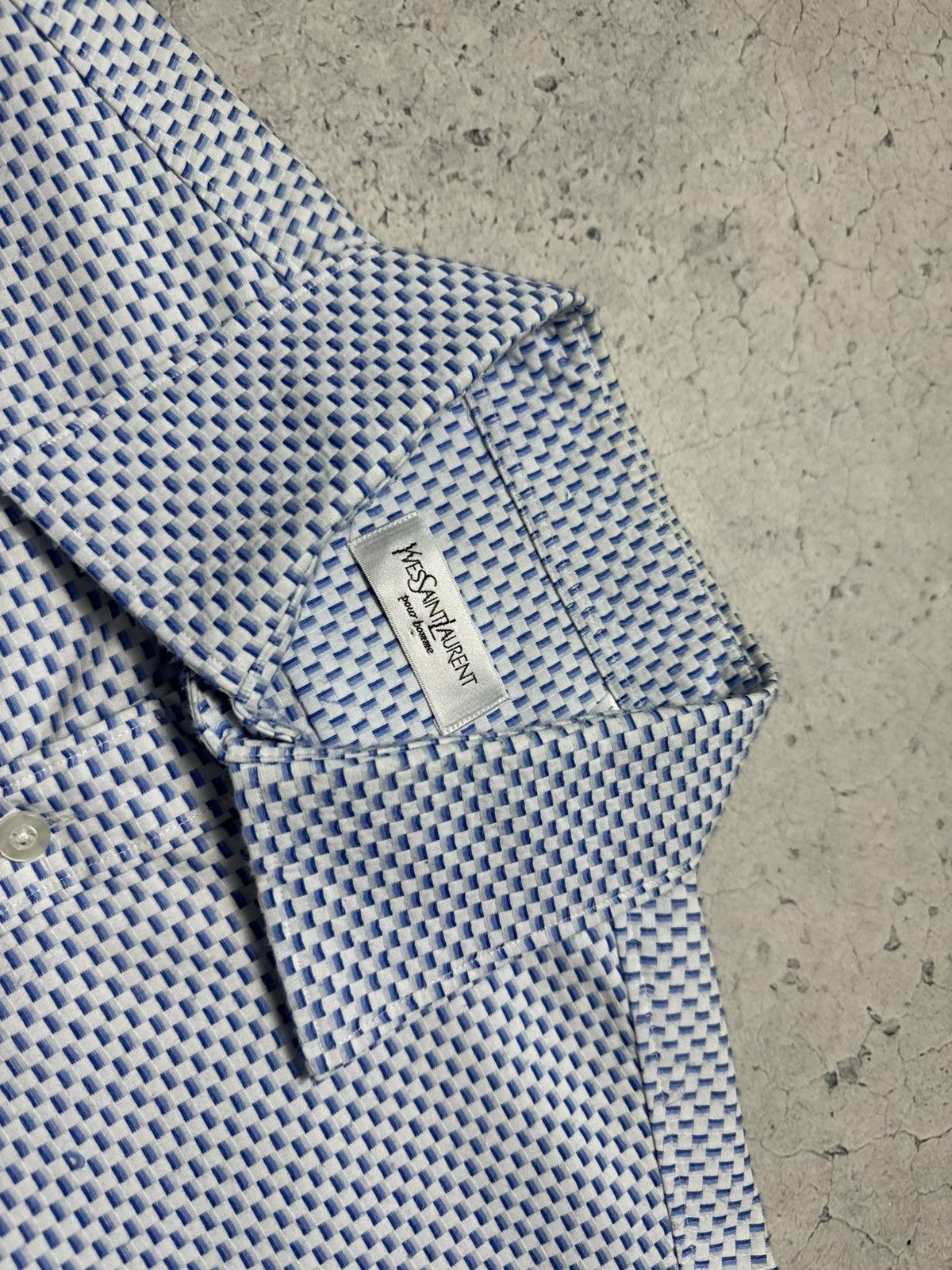 Yves Saint Laurent Yves Saint Laurent YSL Luxury Button Up Vintage Shirt Size US L / EU 52-54 / 3 - 6 Thumbnail