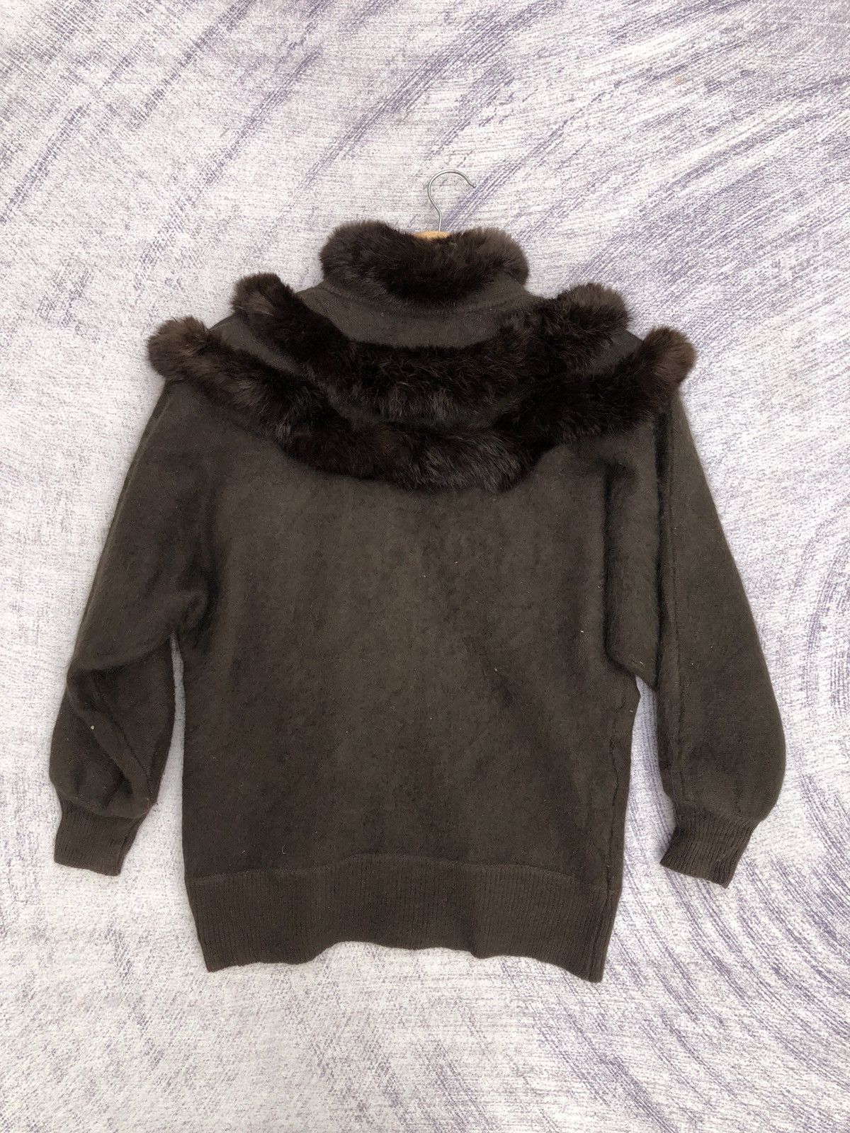 Other 🔴Jacket Rabbit Trim Cardigan Winter Pattern Nice Design Size M / US 6-8 / IT 42-44 - 10 Thumbnail