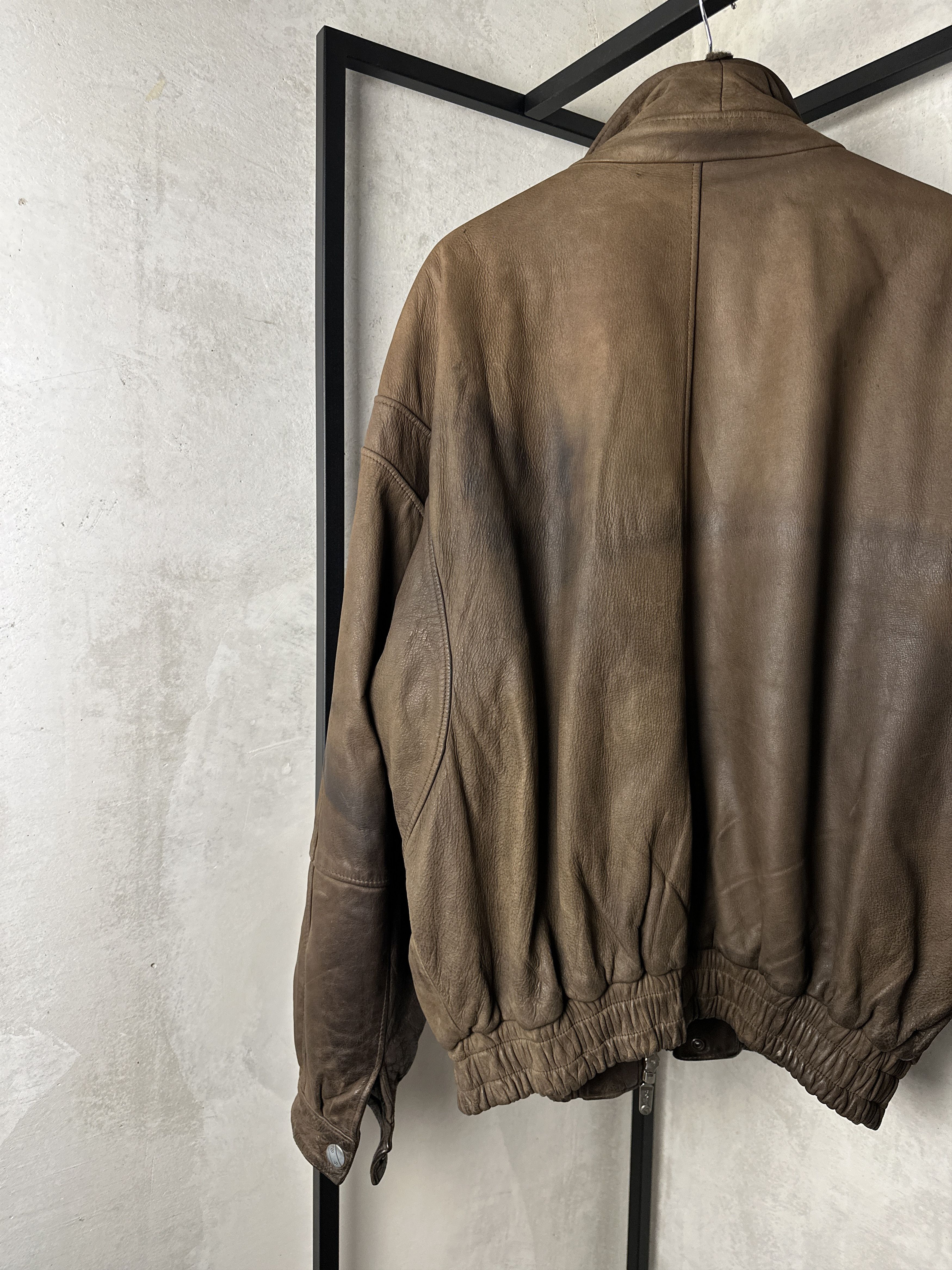 Genuine Leather Vintage Genuine Leather Aviator Jacket Size US XL / EU 56 / 4 - 8 Thumbnail