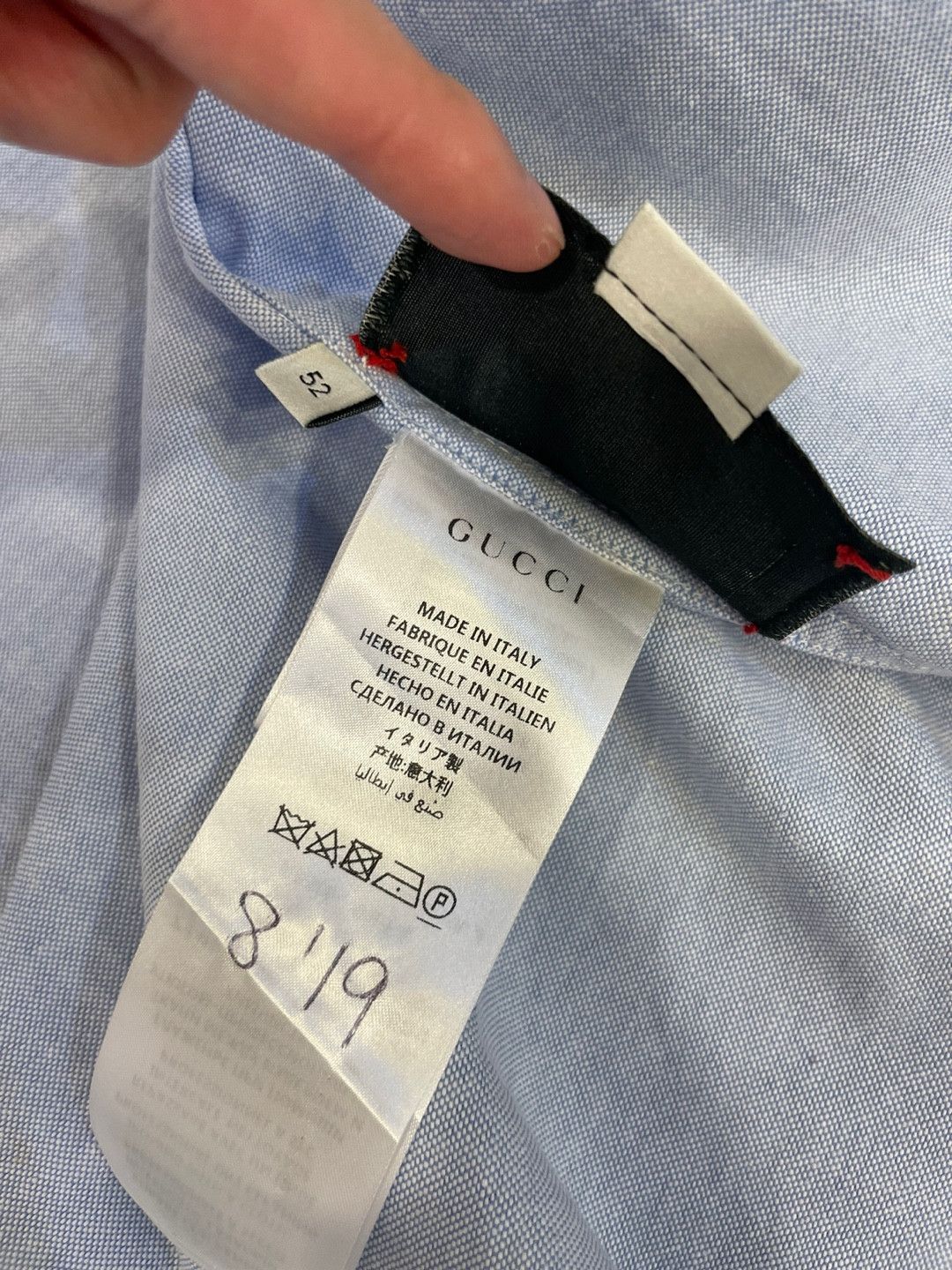 Gucci Gucci back logo double pocket shirts Size US L / EU 52-54 / 3 - 7 Thumbnail