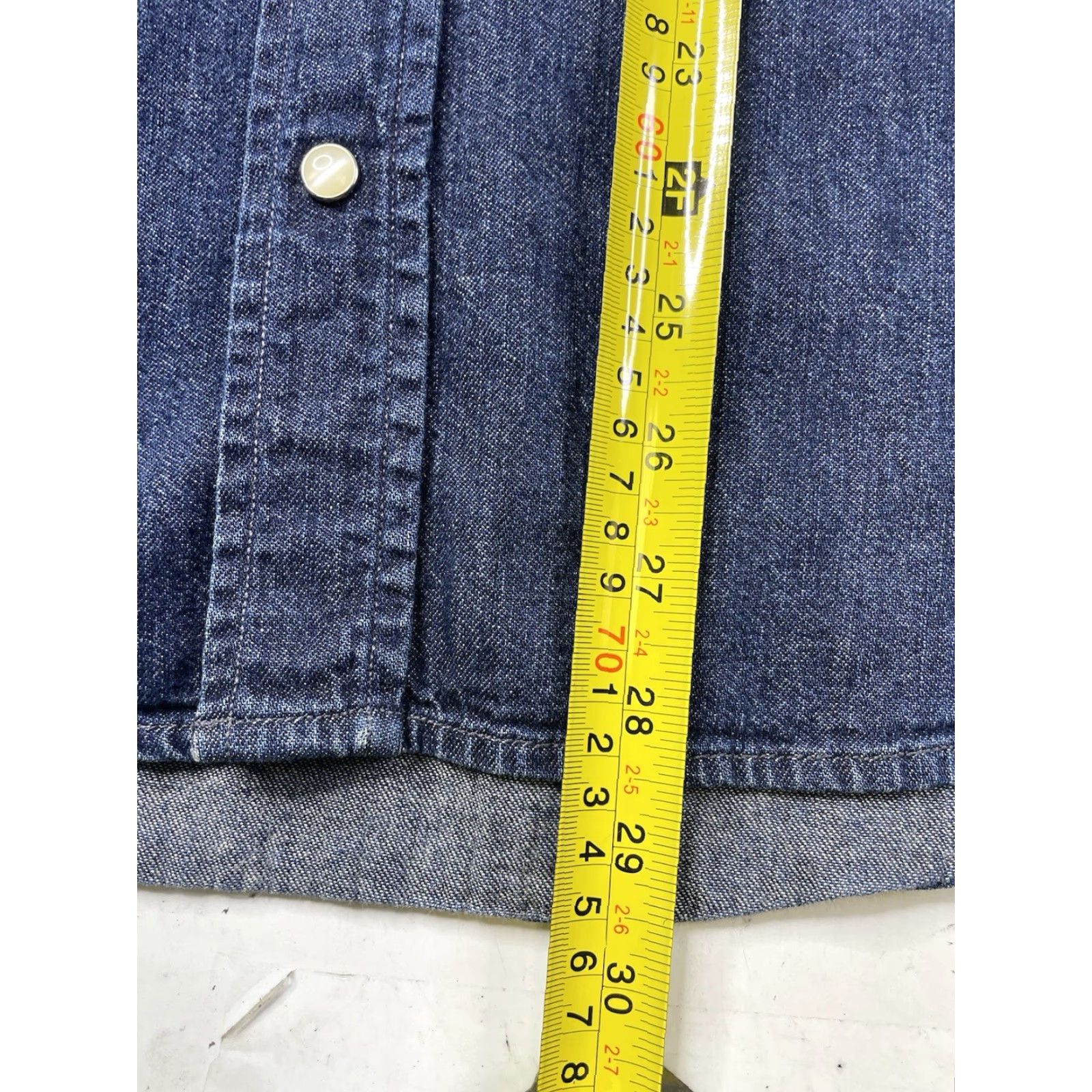 Banana Republic Banana Republic Shirt Denim Pearl Snap Blue Small Men Classic Western Rockabilly Casual Size US S / EU 44-46 / 1 - 4 Thumbnail