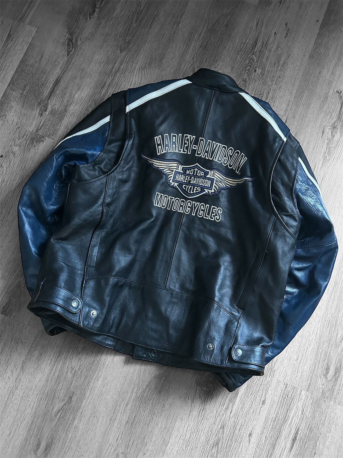 Harley Davidson × Vintage Harley Davidson Vintage leather jacket - drip usa avant gard Size US XXL / EU 58 / 5 - 5 Thumbnail