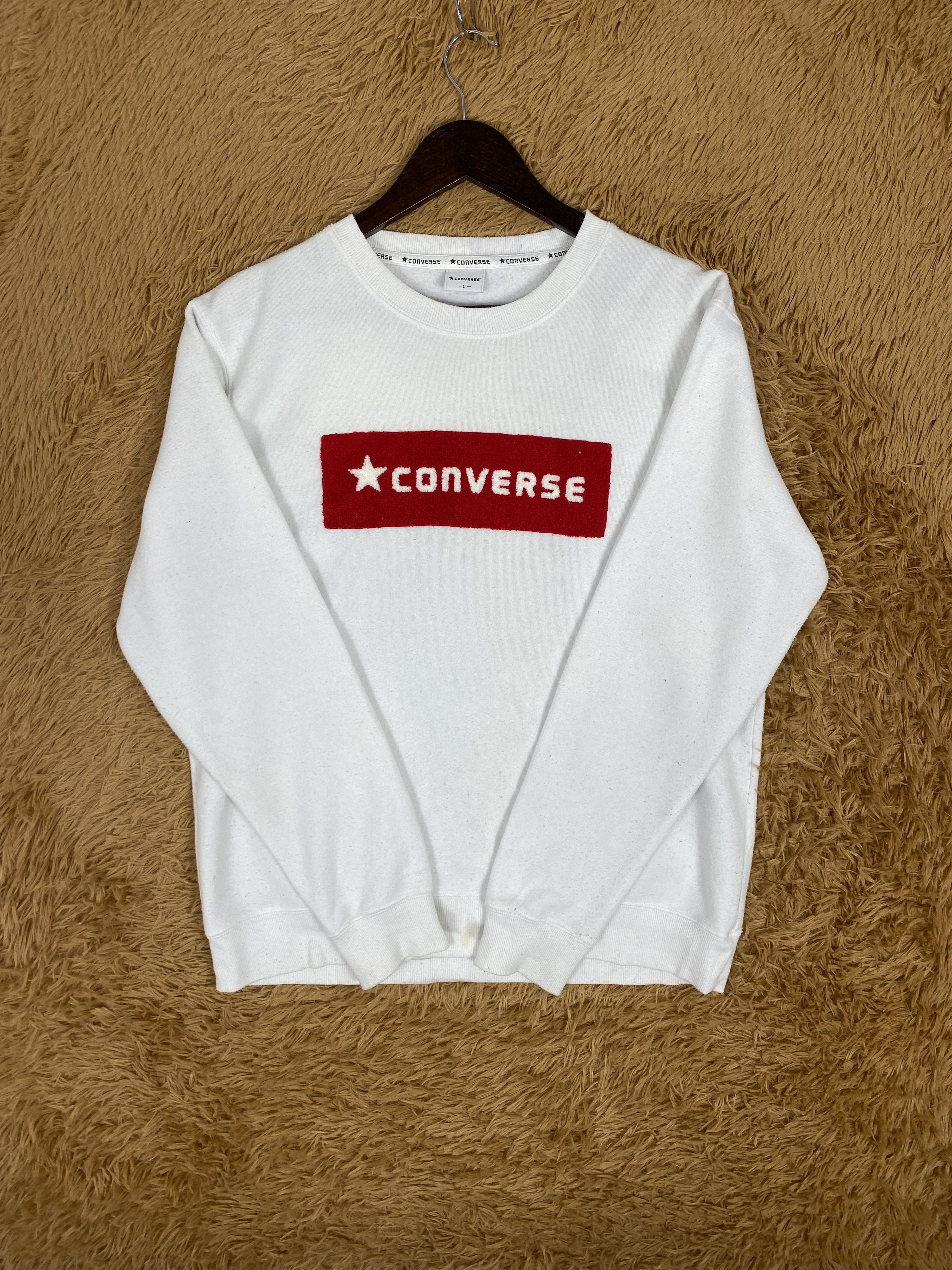 Converse Vintage Converse Big Logo Sweatshirts PS0118 Size US L / EU 52-54 / 3 - 4 Thumbnail