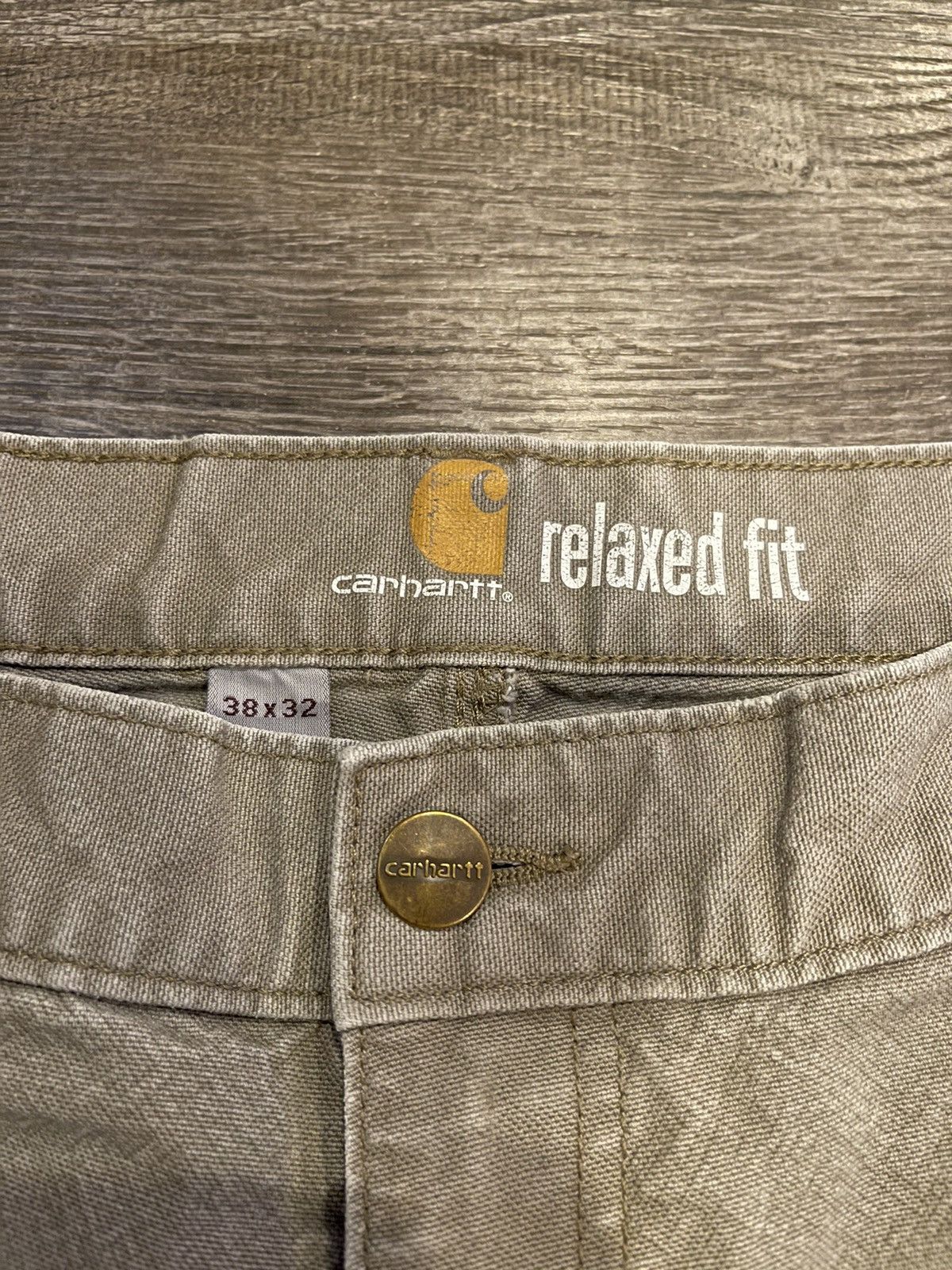 Carhartt × Vintage Vintage Carhartt Carpenter Pants Canvas Dungaree Distressed Size US 36 / EU 52 - 2 Thumbnail