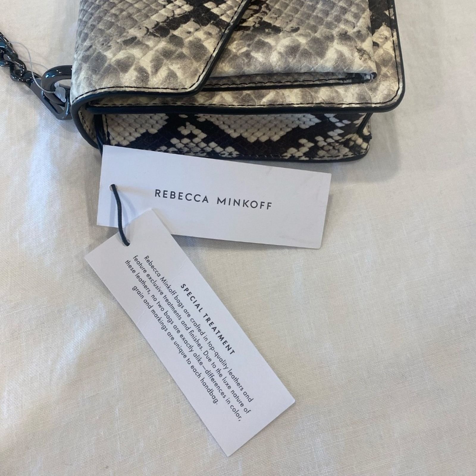 Rebecca Minkoff NWT Rebecca Minkoff Snakeprine Crossbody Leather Purse Size ONE SIZE - 4 Thumbnail