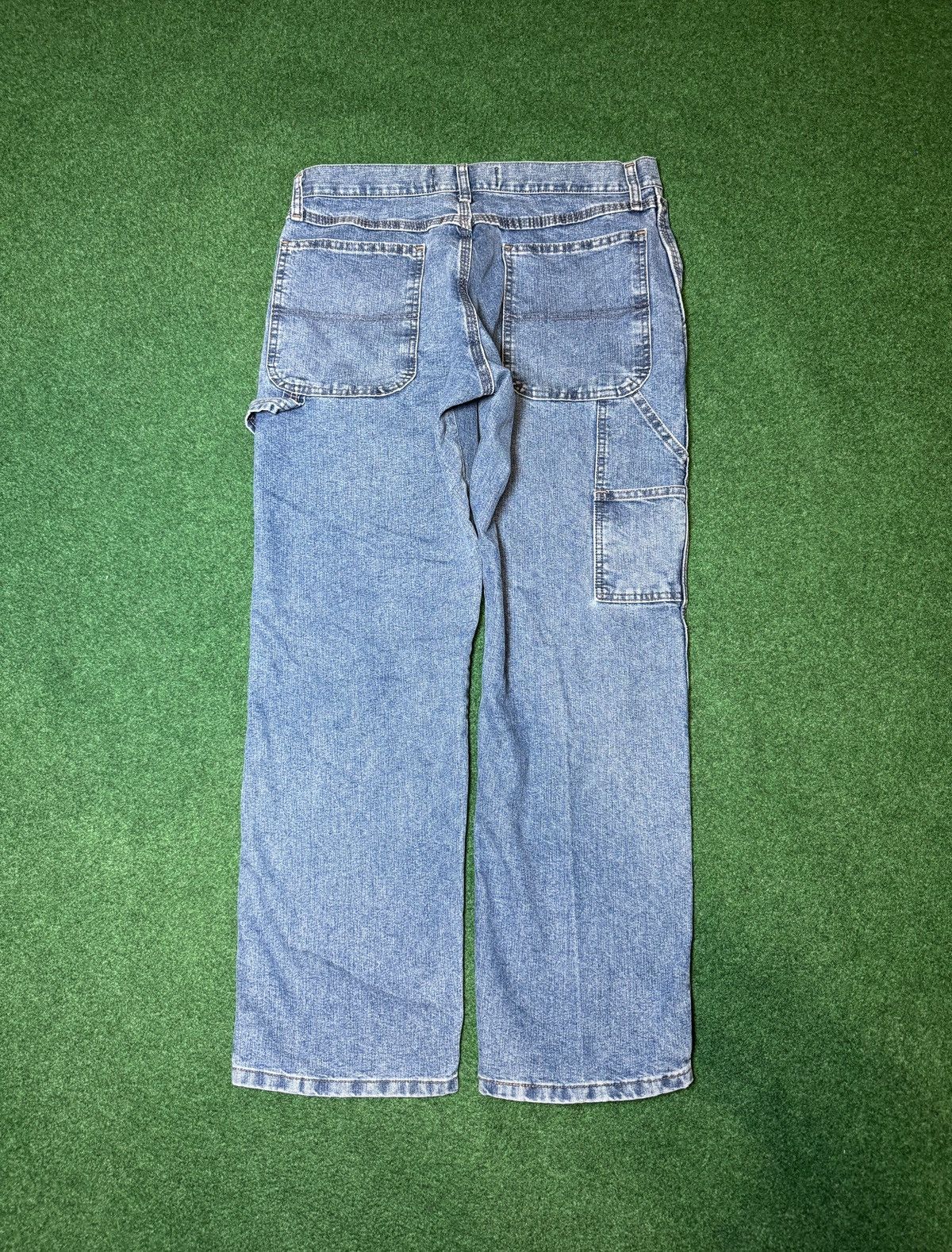 Vintage × Wrangler Y2K Wrangler Carpenter Wide Leg Baggy Hip Hop Skater Jeans Size US 34 / EU 50 - 1 Thumbnail
