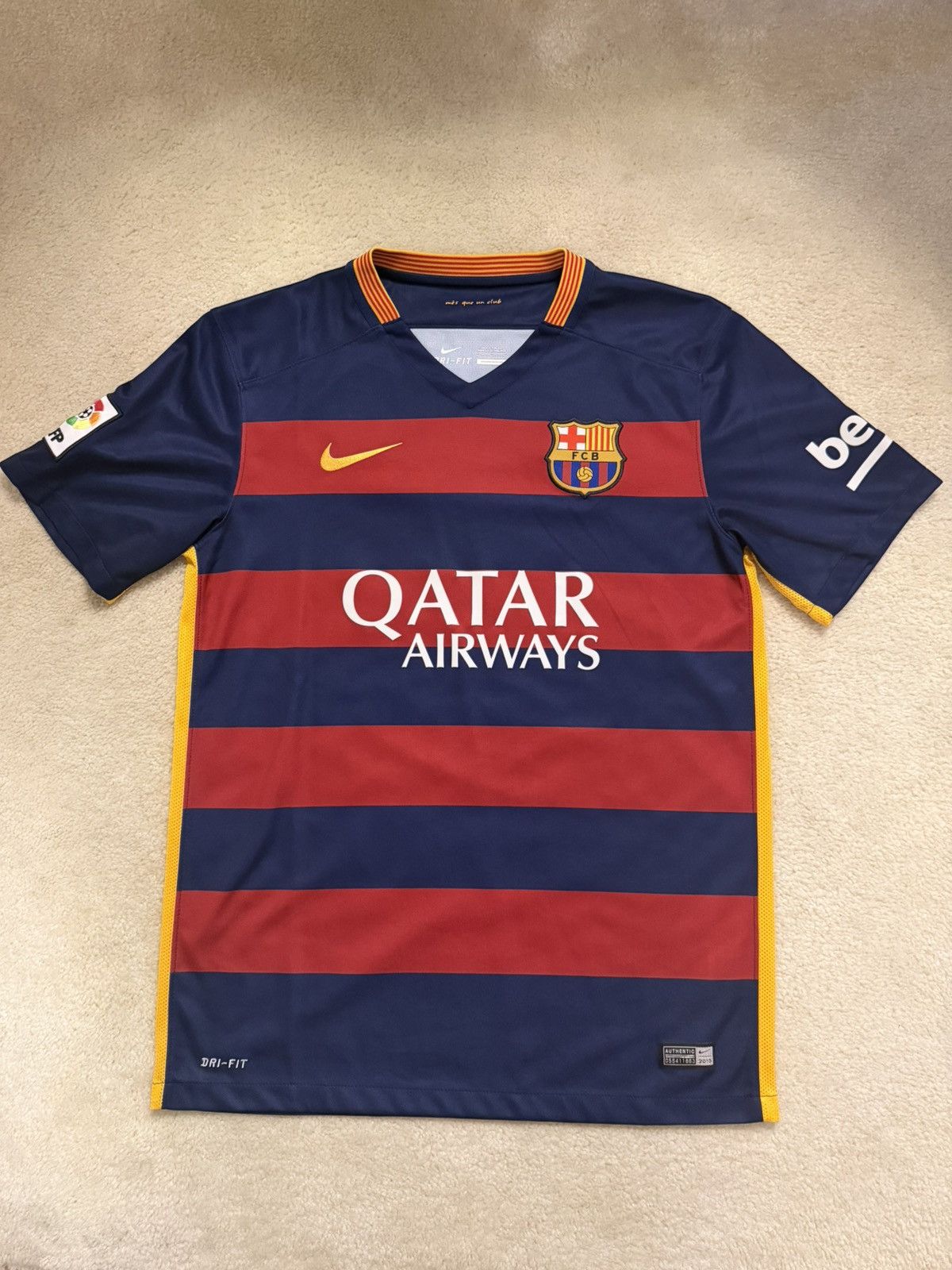Nike Barcelona Jersey 2015-16 Shirt Camiseta Blue Nike 658789-426