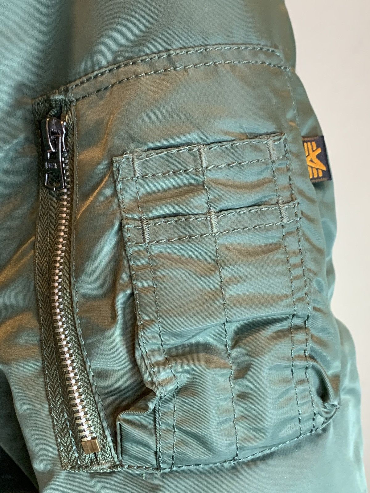 Alpha Industries *RARE* Alpha Industries B-15 Bomber Jacket Removable Collar Size US XXL / EU 58 / 5 - 4 Thumbnail