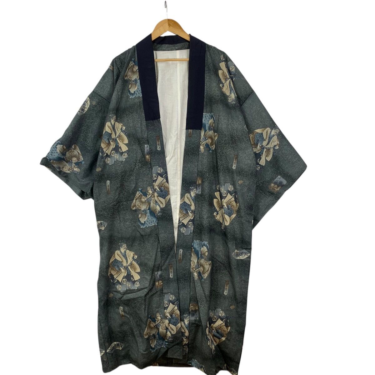 Vintage Vintage 70s KIMONO JAPAN GEISHA Samurai AOP Sukajan Coat Size L / US 10 / IT 46 - 3 Thumbnail