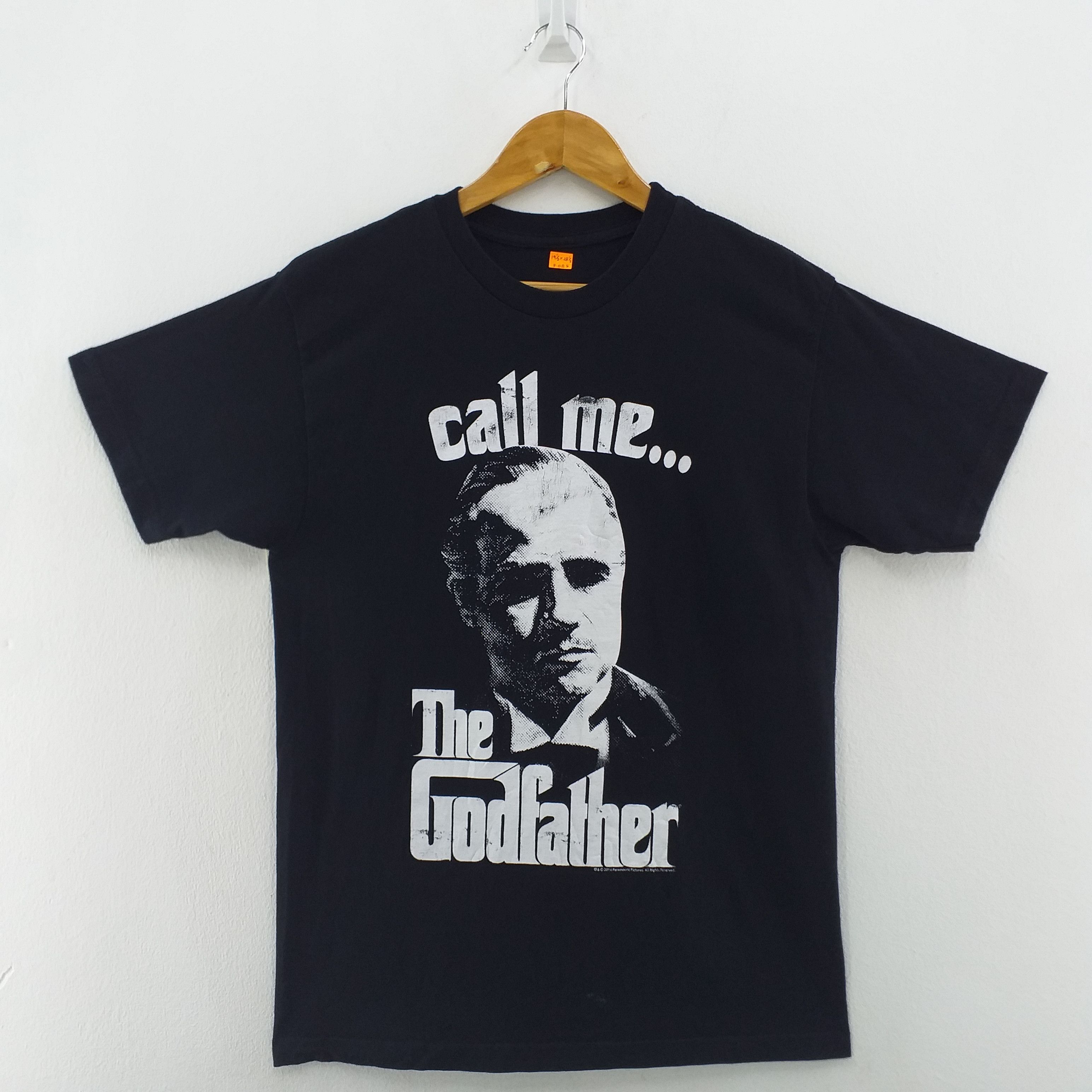 image of The Godfather Mafia Movie Medium Tee -F085 in Black, Men's