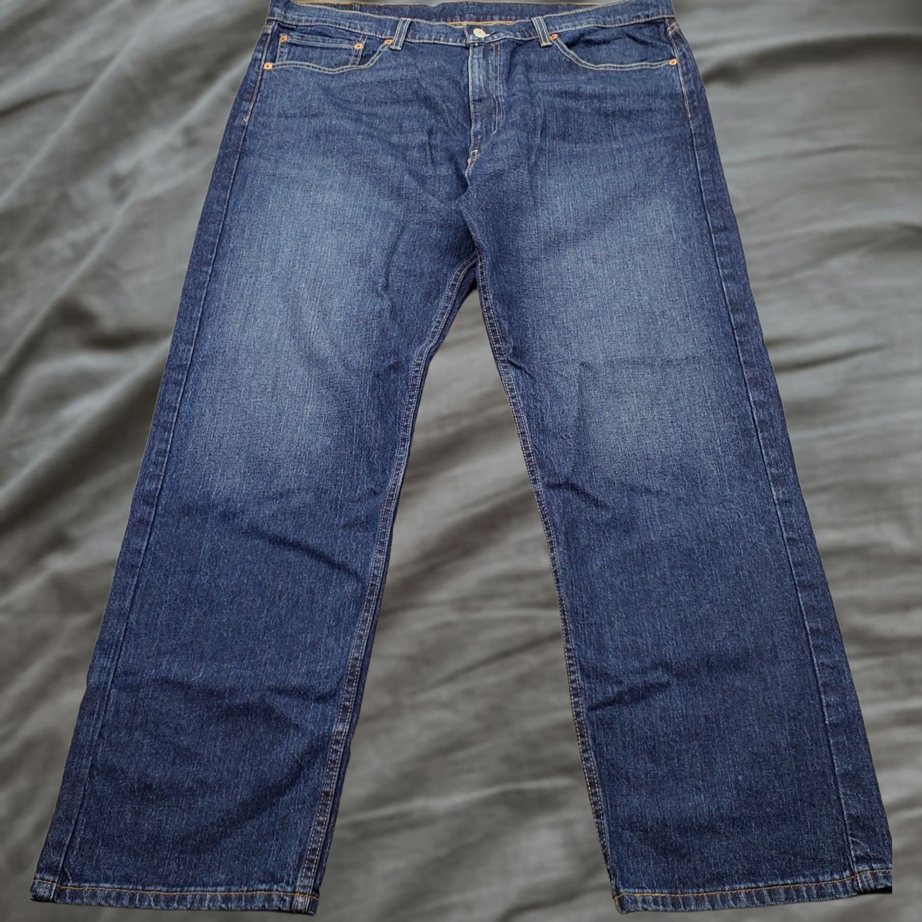 Levi's Levi's Jeans Mens 40/30 Blue Denim Stretch Dark Wash Streetwear Straight Leg Shirt Size US 40 / EU 56 - 1 Thumbnail