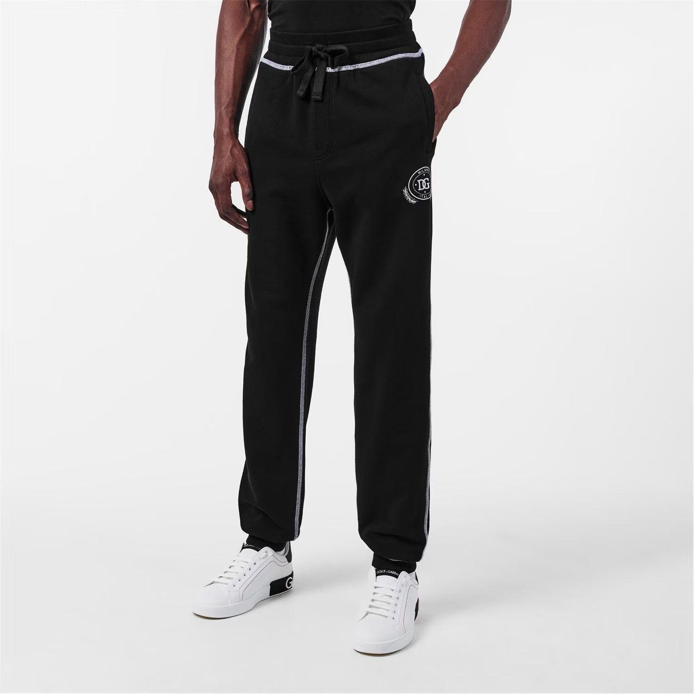Dolce & Gabbana o1g2r1mq0426 Open Hem Fleece Relaxed Sweatpants & Joggers Size US 34 / EU 50 - 3 Thumbnail