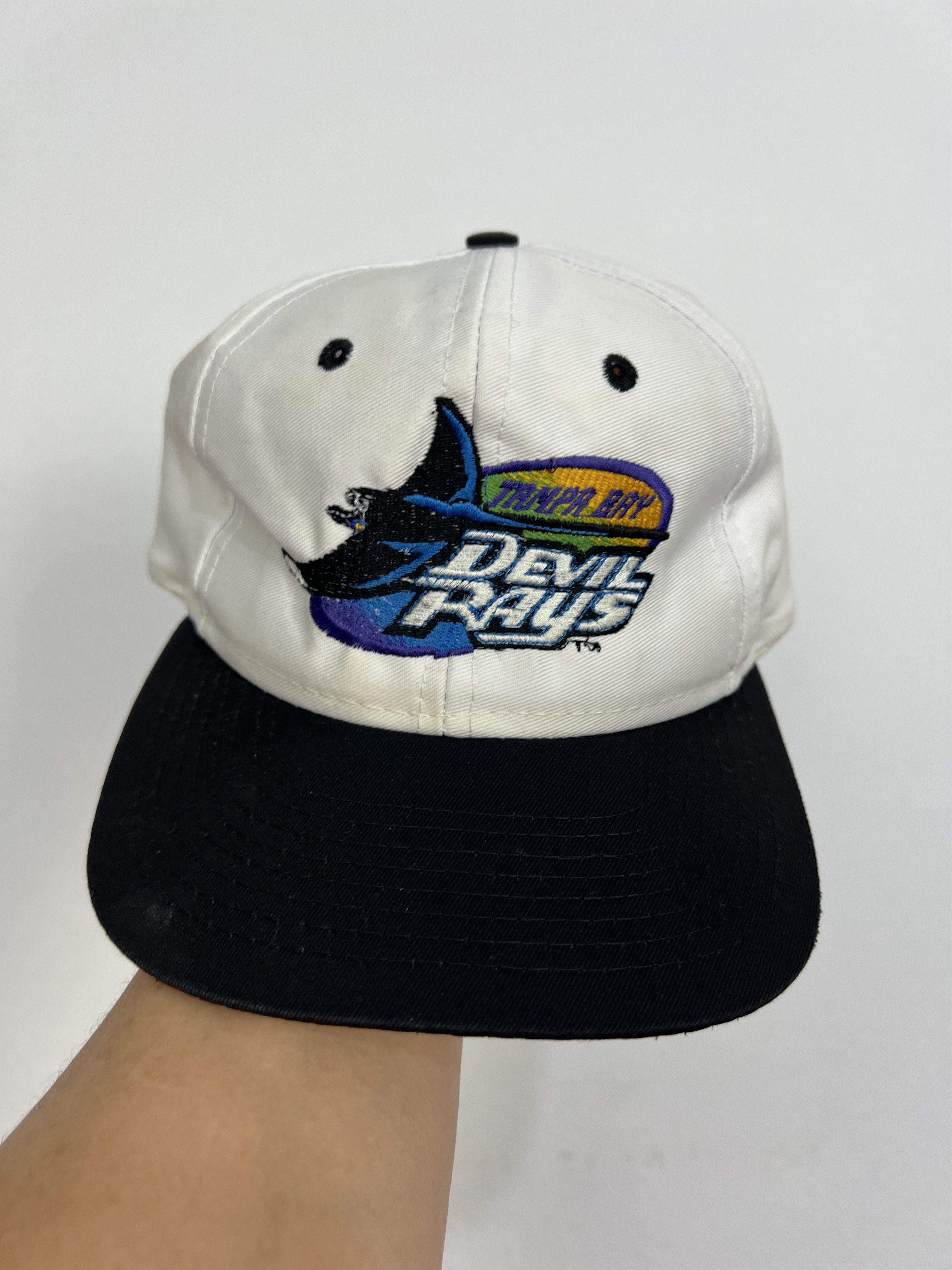 Vintage Tampa Bay Devil Rays Fitted Hat Cap Snapback Rare MLB Size ONE SIZE - 1 Thumbnail