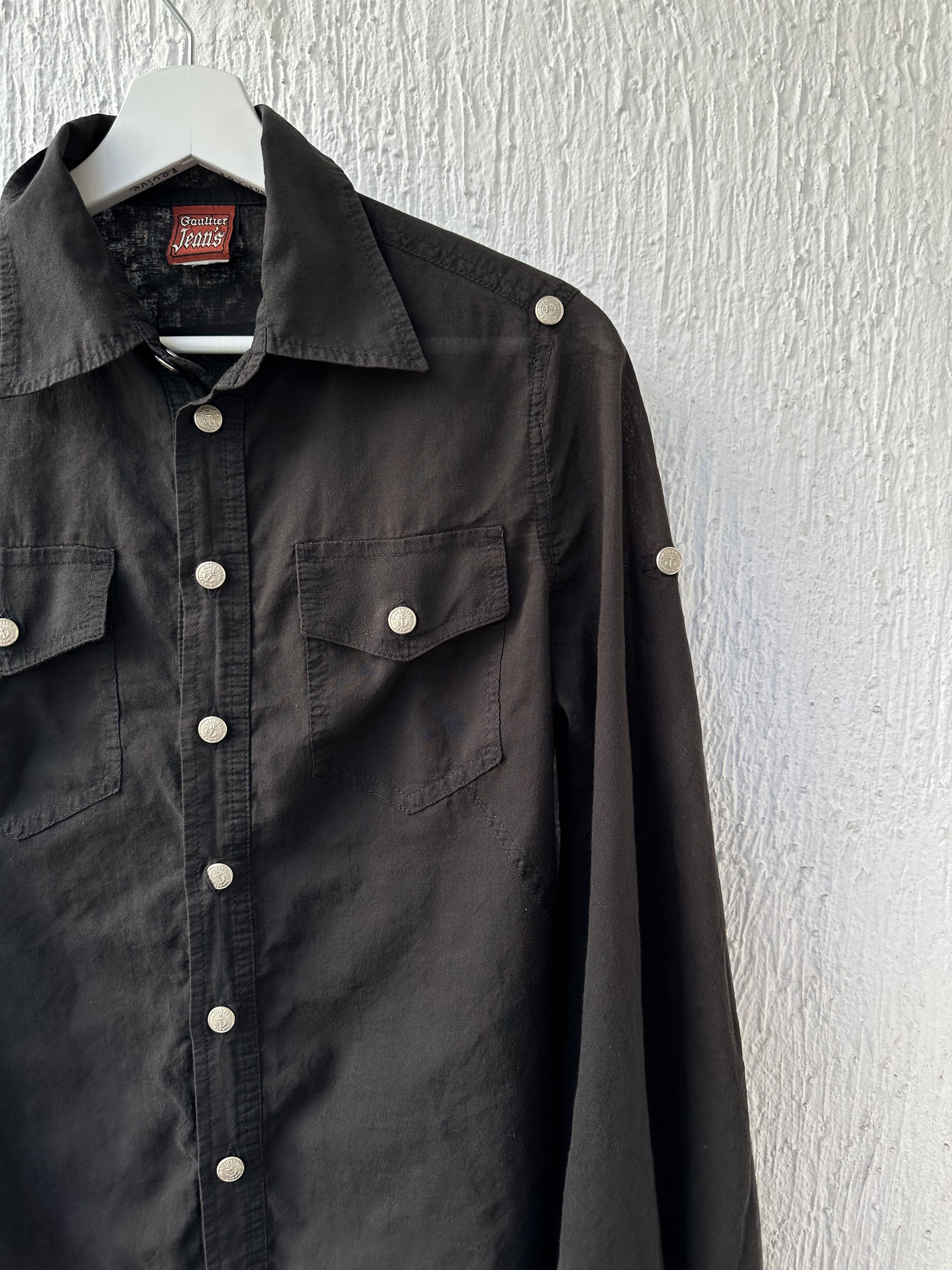 Jean Paul Gaultier linen balloon sleeve shirt Size US M / EU 48-50 / 2 - 2 Thumbnail
