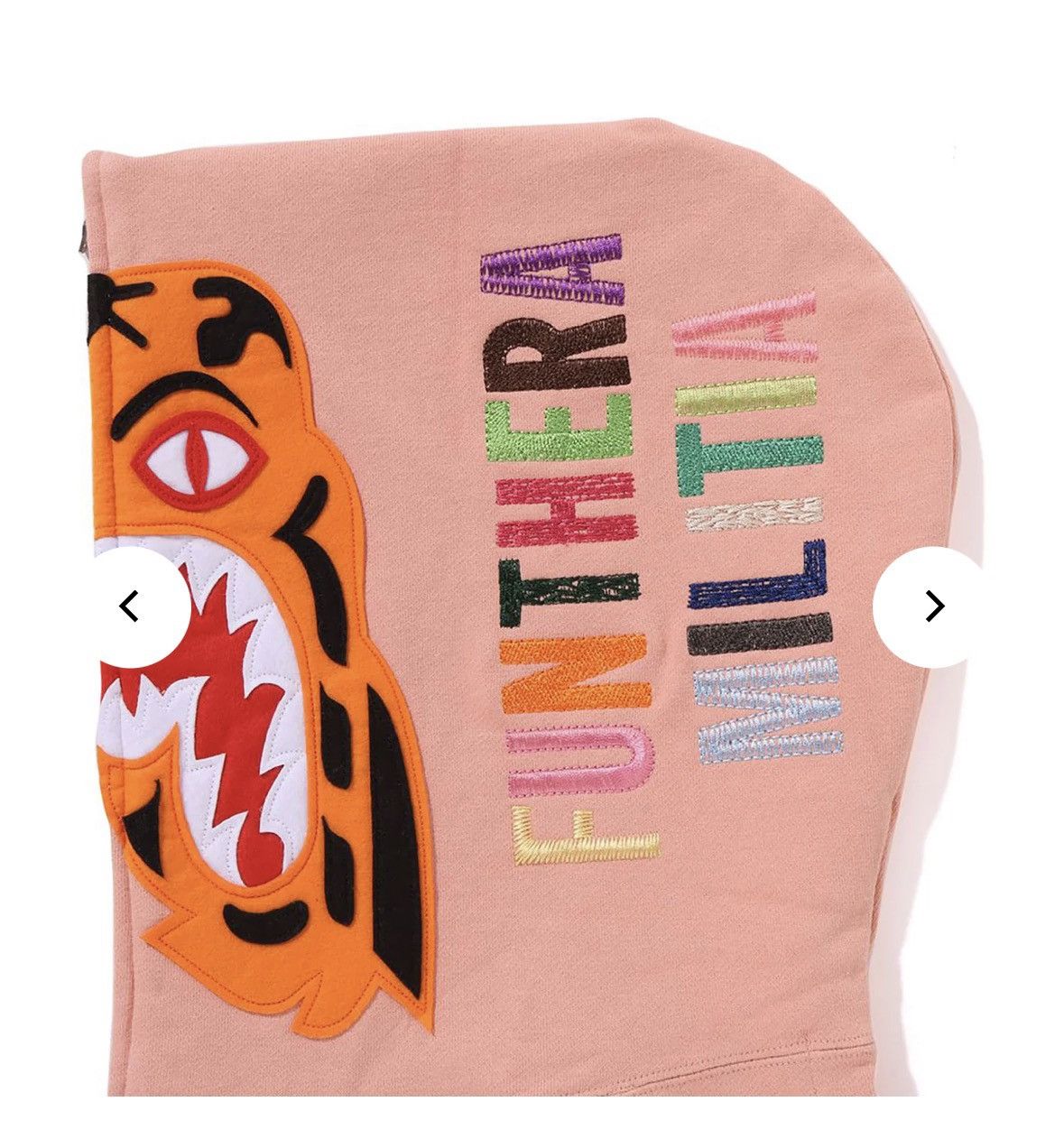 Bape Bape Salmon Pink Tiger Hoodie Size US L / EU 52-54 / 3 - 4 Thumbnail