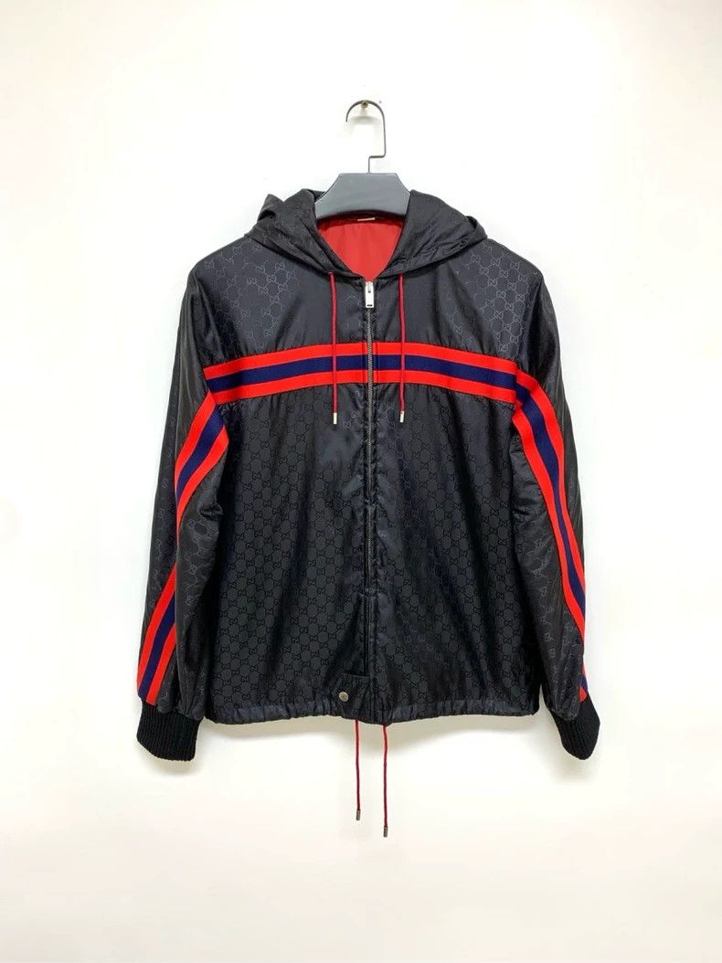 Gucci Gucci Full print black and red zipper jacket 2501-Nextarrow Size US S / EU 44-46 / 1 - 1 Thumbnail