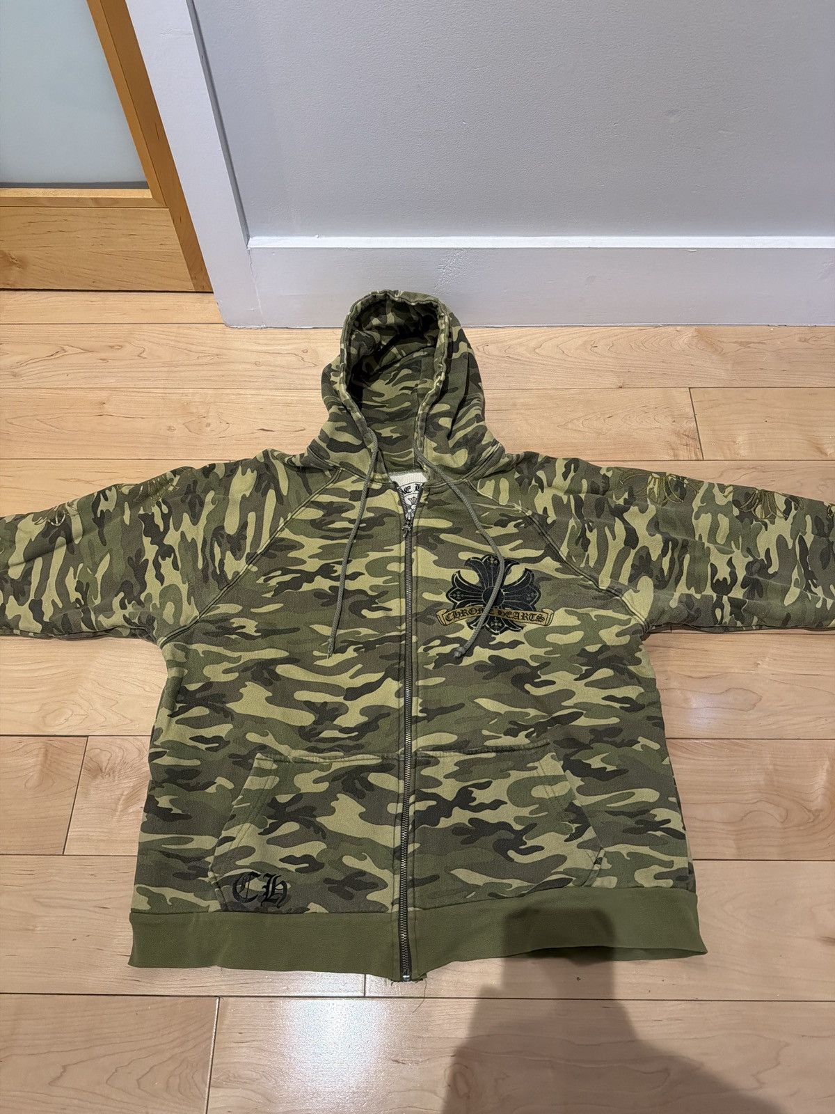 Camo Chrome Hearts Horseshoe Thermal Zip