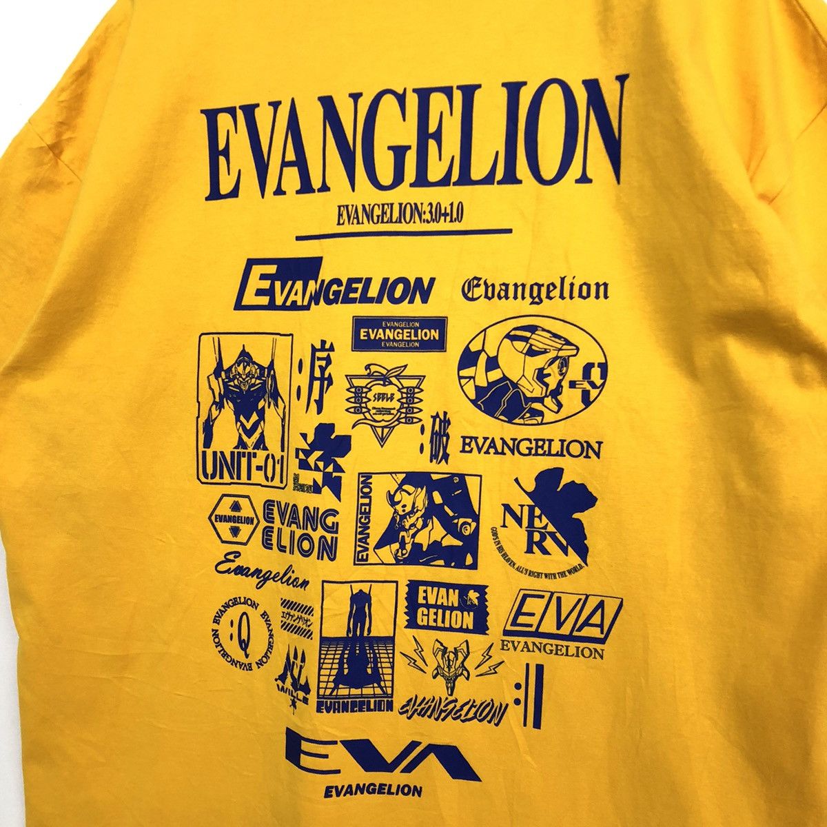 GU Evangelion X GU Anime Graphic Backprint Shirt Size US XL / EU 56 / 4 - 5 Thumbnail