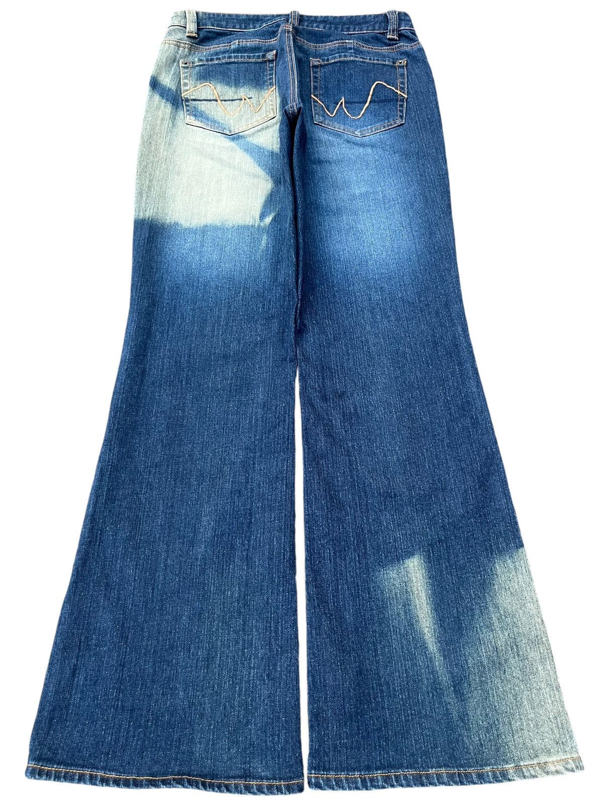 Japanese Brand Vintage Japanese Brand Sun Faded Blue Washed Flare Jeans Size US 28 / EU 44 - 2 Thumbnail