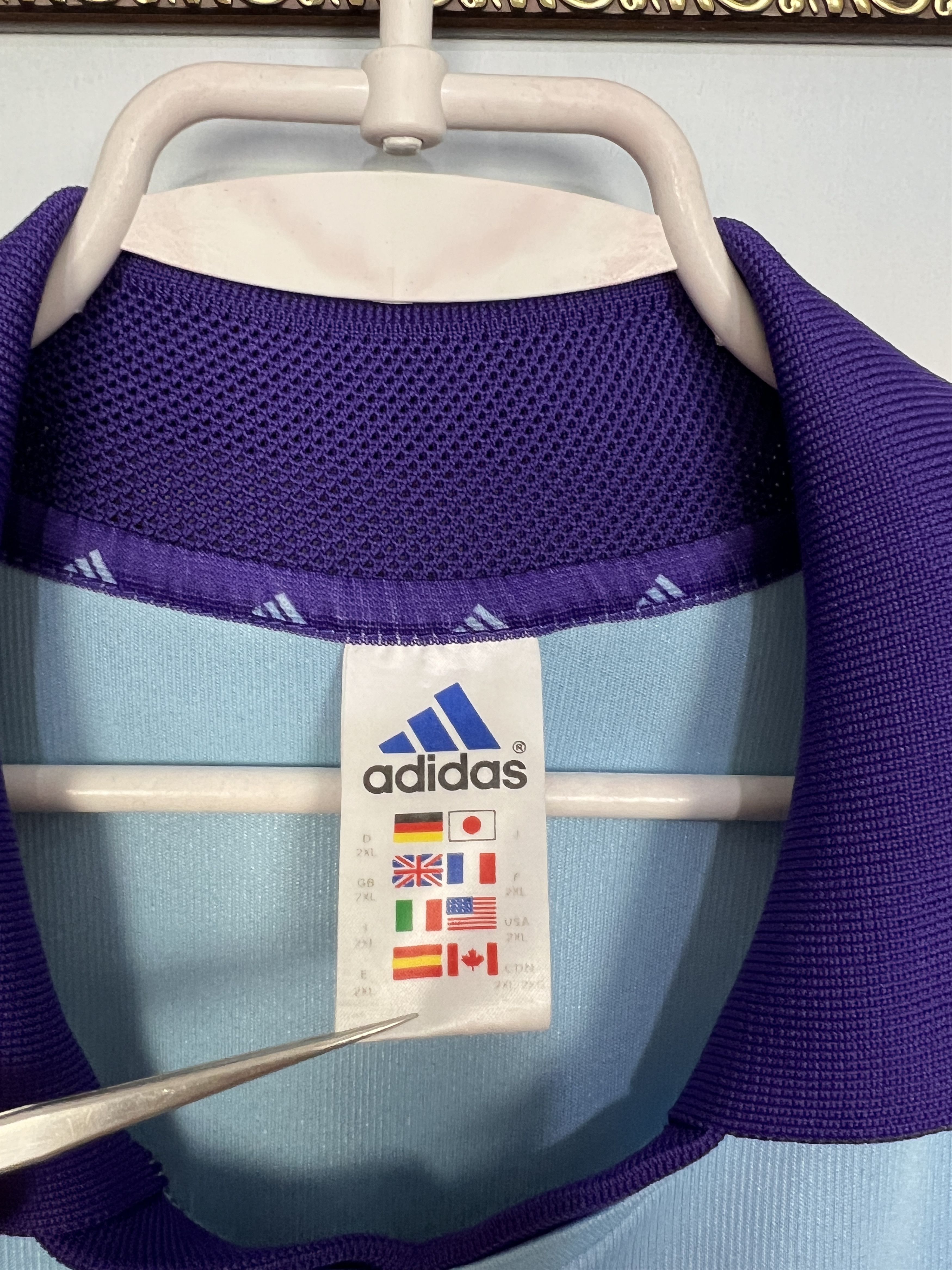 Adidas Anderlecht football Shirt 2000 Soccer Adidas Jersey Trikot Size US XXL / EU 58 / 5 - 7 Thumbnail