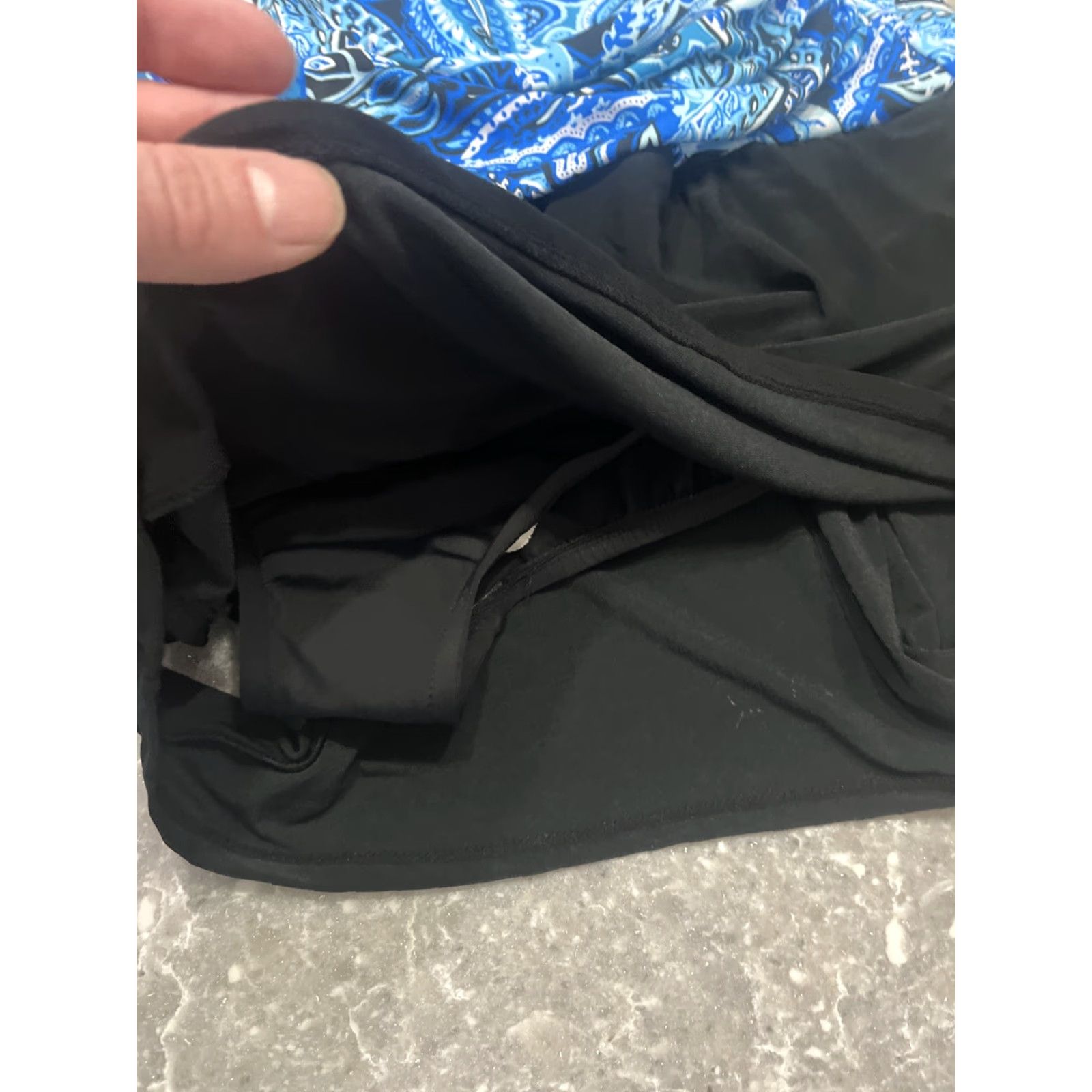 Swims VINTAGE? Wait - item is not vintage. Proceed with: Magic Brands 2XL SlimSwim Shortini Women Plus Blue Bohemian Rhapsody NWT MSRP 28 Size ONE SIZE - 3 Thumbnail