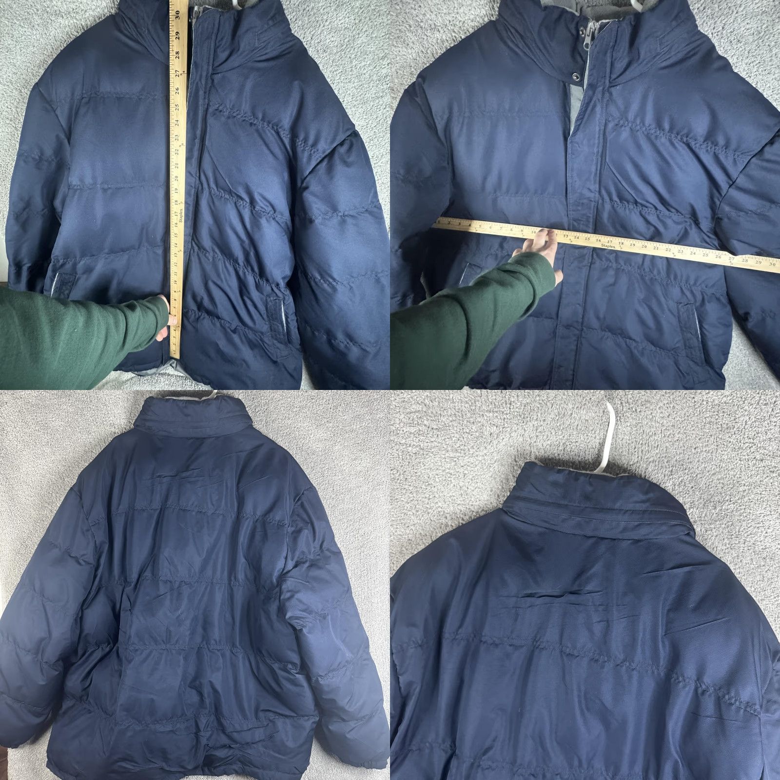 Faded Glory Faded Glory Jacket Mens 2XL Blue Hooded Puffer Full Zip Insulated Winter Coat Size US XXL / EU 58 / 5 - 8 Thumbnail