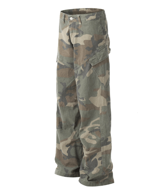 Japanese Brand × Jean Paul Gaultier Retro trendy street camouflage men's jeans y2k Size US 32 / EU 48 - 2 Thumbnail